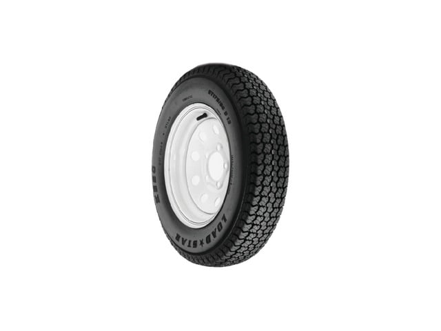 Loadstar K353 Bias Trailer Tire and Wheel Assembly (White, 4.80-12 in, 4-Hole, 6-Ply) ri660