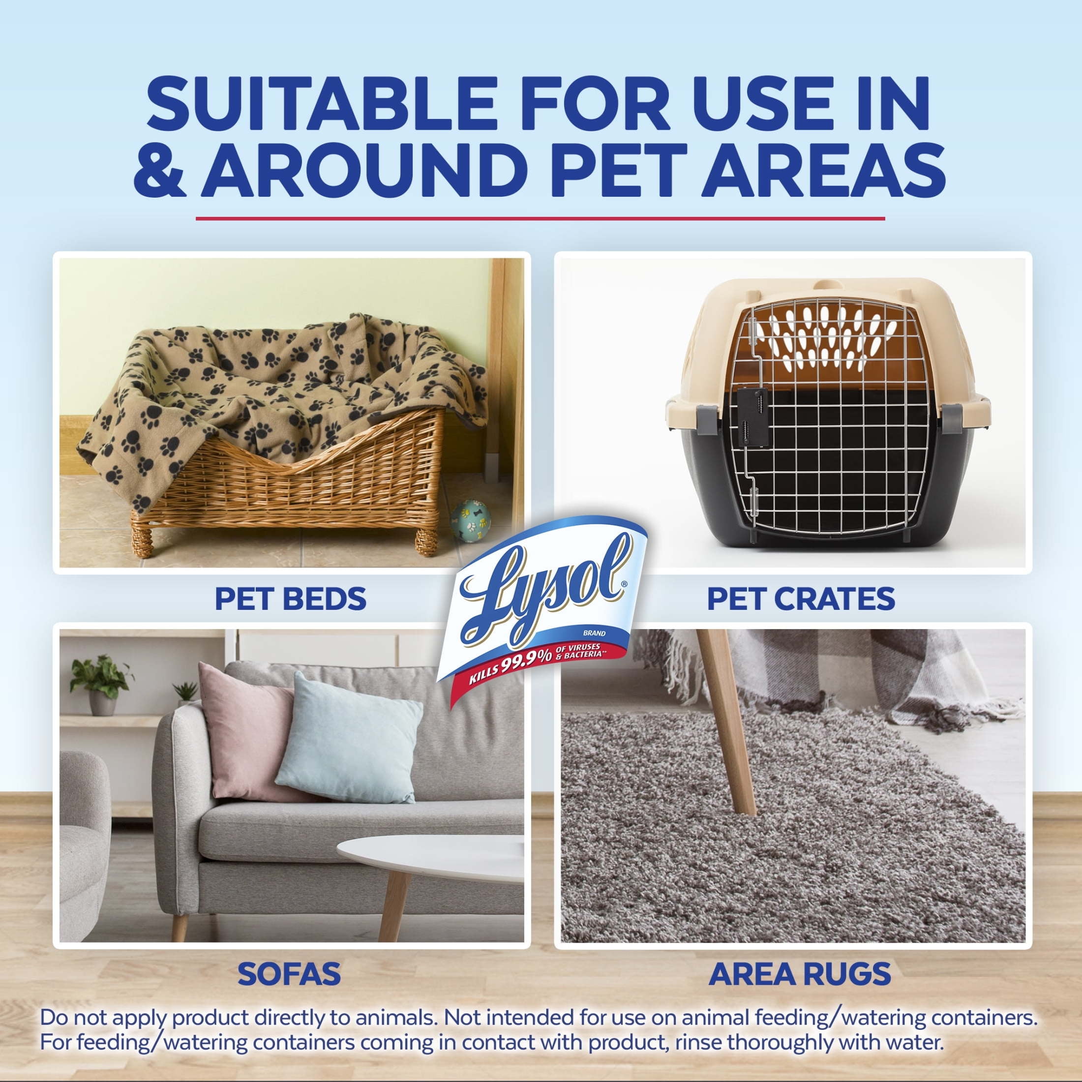 Lysol Pet Odor Eliminator Sanitizing Spray for Hard and Soft Surfaces (15 oz) m5a5b