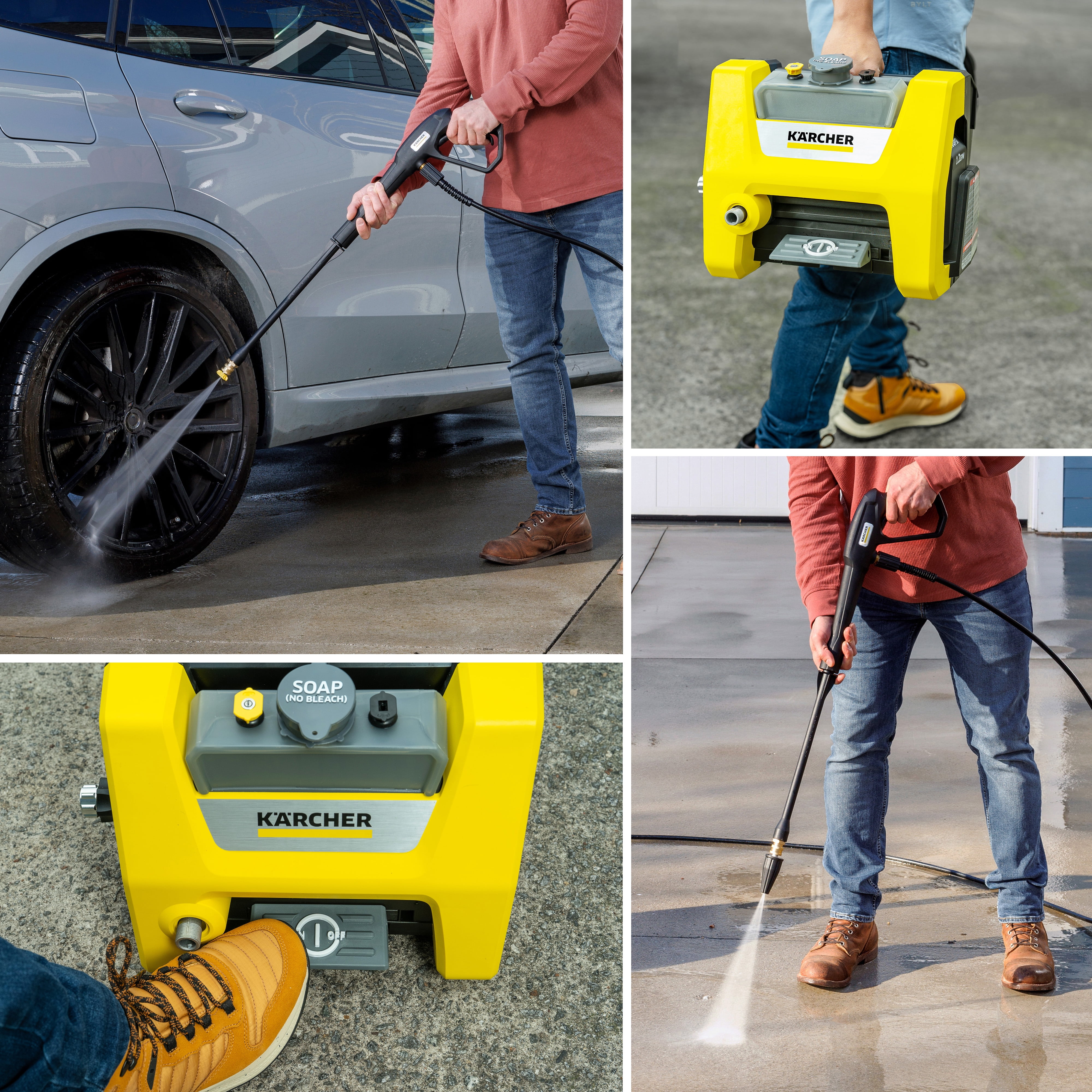 Kärcher K1700 Cube Electric Pressure Washer, 1700 PSI, 1.2 GPM, Compact Design with Detergent Tank (1700 PSI) d0uhp