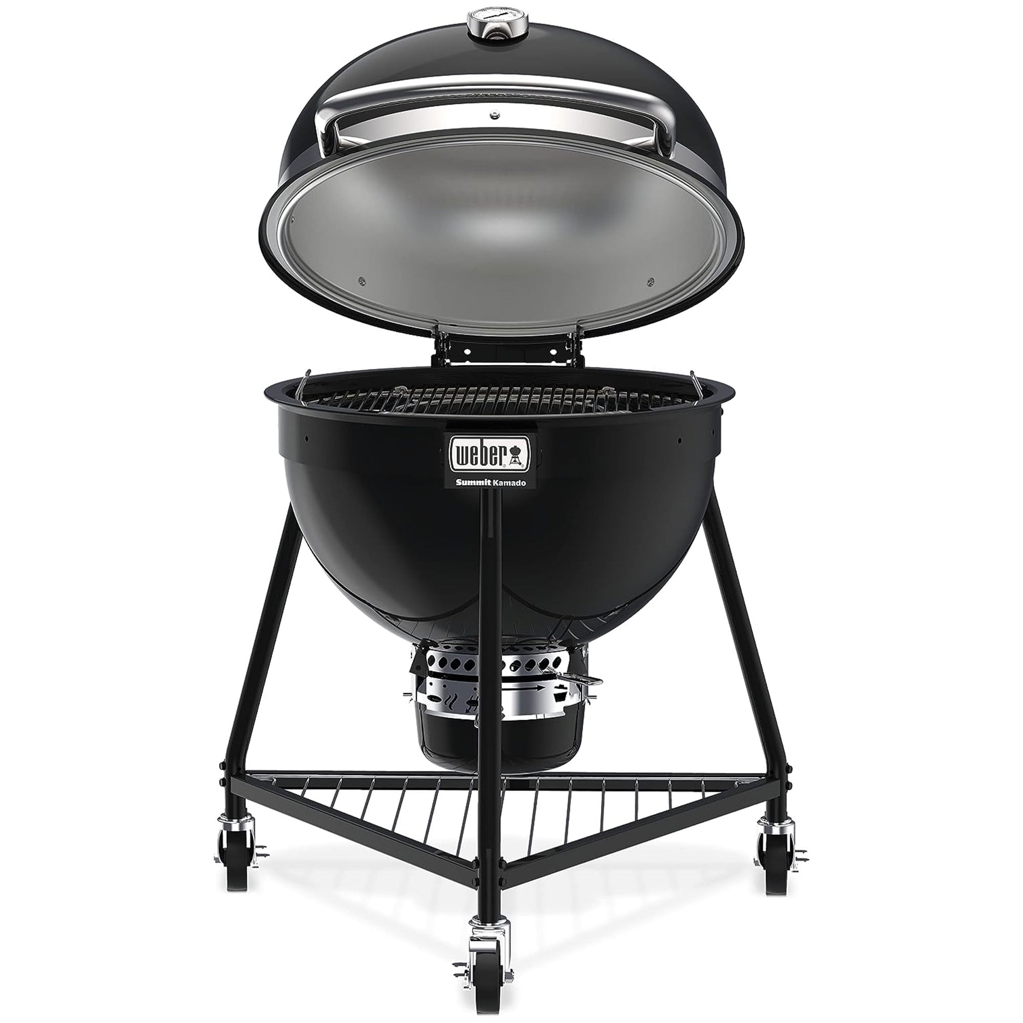 Weber Summit Kamado E6 Charcoal Grill with Stainless Steel Lid (Black, 34.8 in x 35.8 in x 44.9 in) 1lwxk