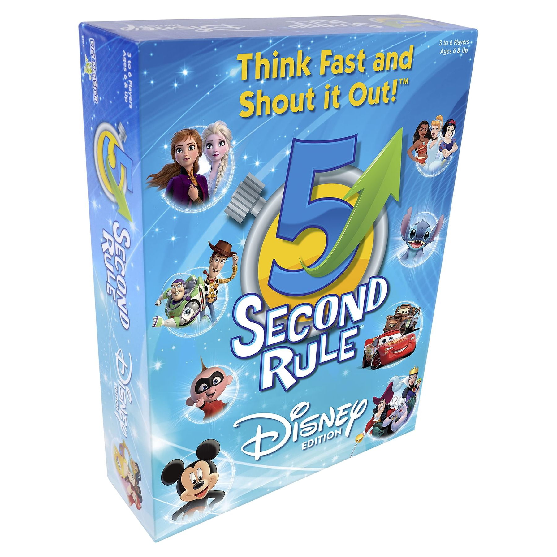 PlayMonster Disney 5 Second Rule Board Game for Kids and Families (1 Pack) i985m