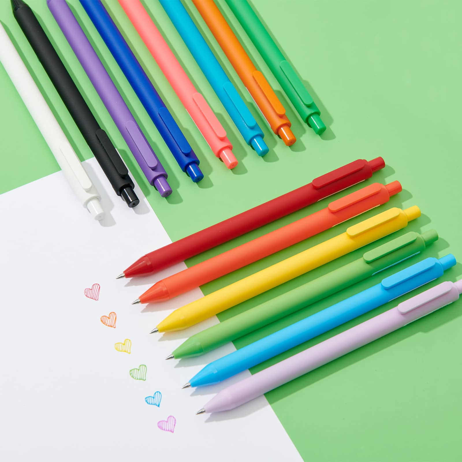Kaco PURE Gel Ink Pens Fine Point Quick-Drying Smooth Writing Set (Assorted Colors, 20 Count) em4wn