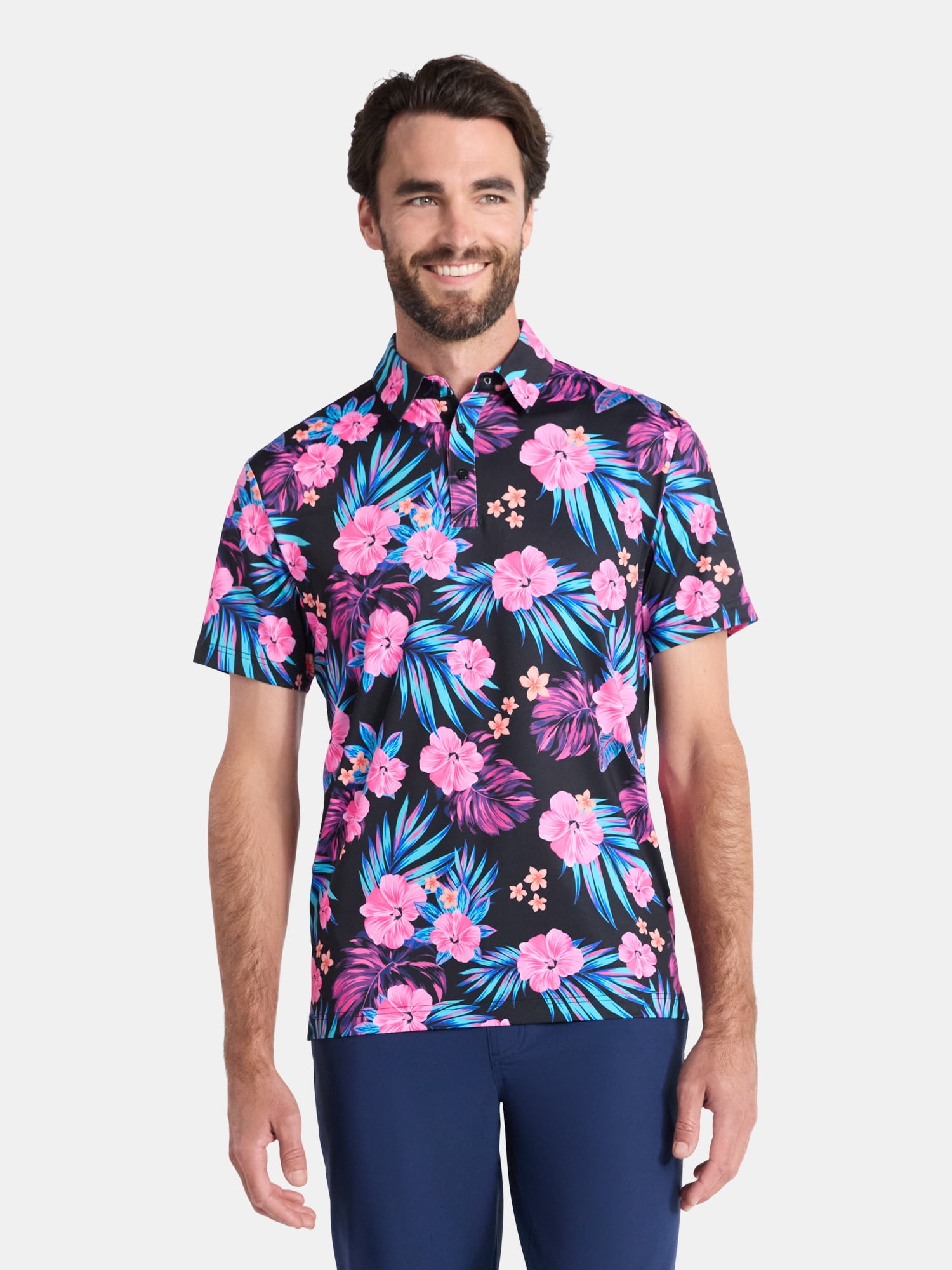 Birdie Bound Men's Novelty Golf Polo Shirt (Black, XS-4XLT) 6q9rn