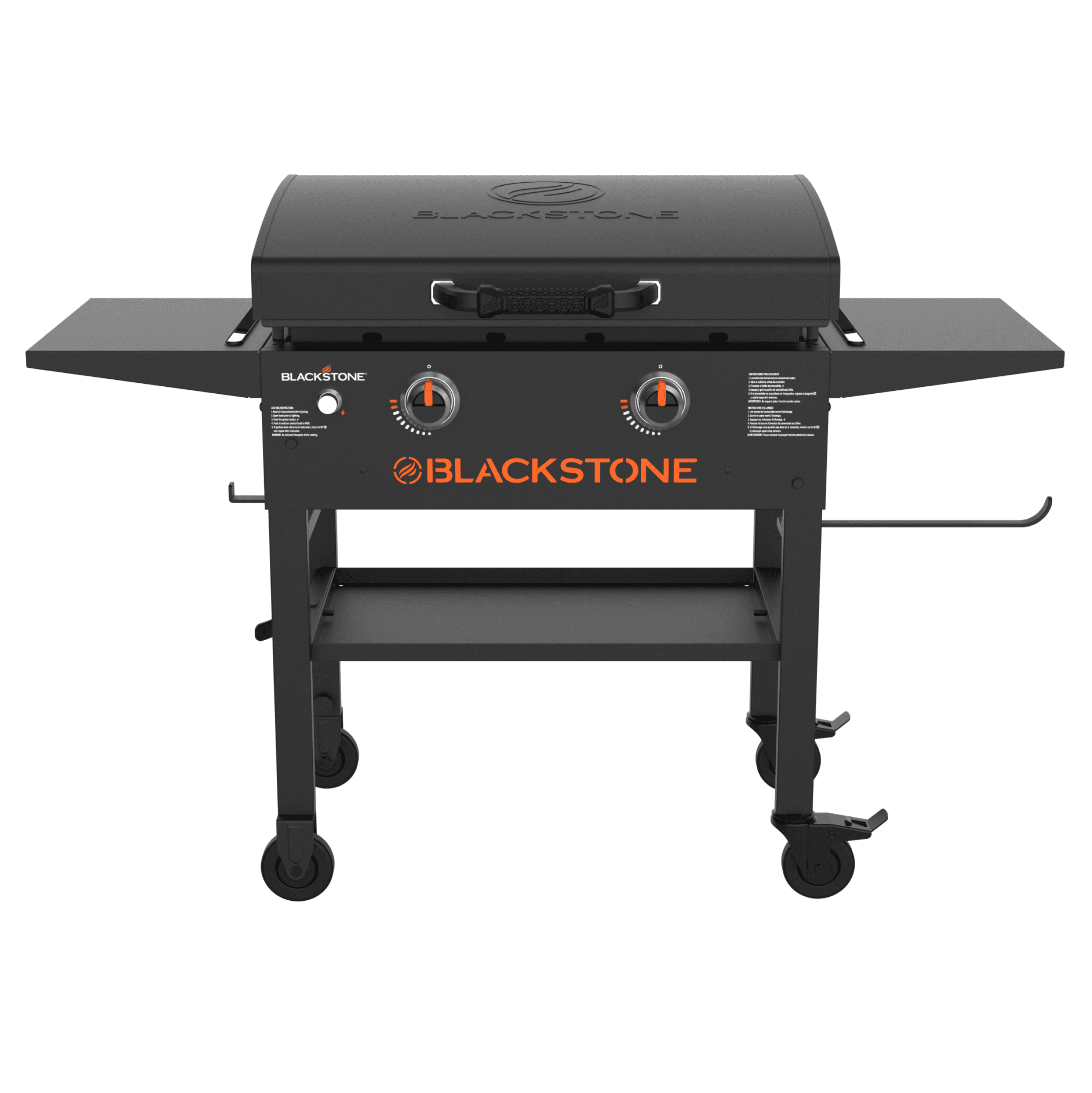 Blackstone Original Outdoor Griddle, 2-Burner Flat Top Grill with Hood (Black, 28 in) tkdfs