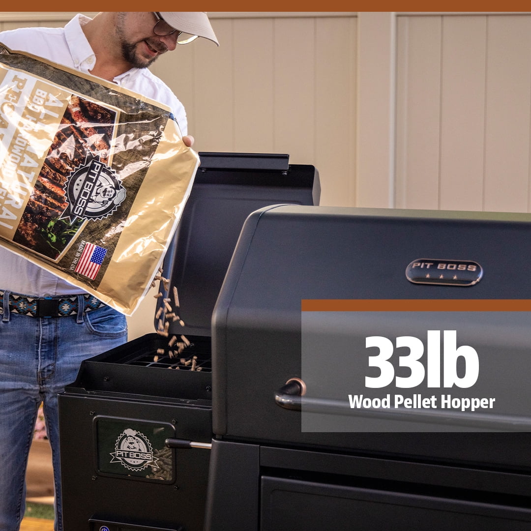 Pit Boss Onyx Series Odessa Wood Fired Pellet Grill with Wi-Fi and Bluetooth (Black, 1323 sq in) 0n6lp