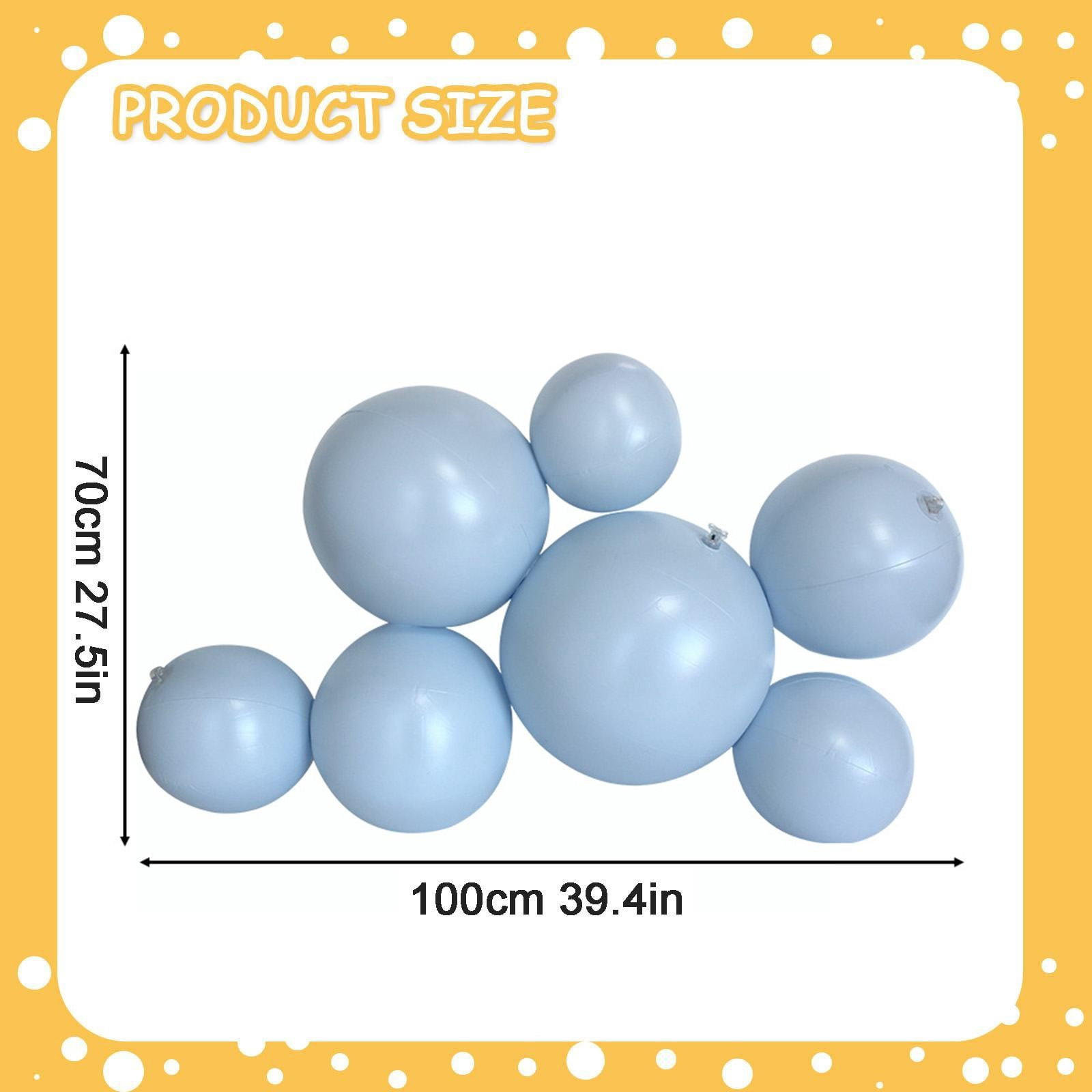 Live at Home Reusable Inflatable Balloon Garland Arch Kit for Party Decorations (Light Blue, 7 PCS) ljozk
