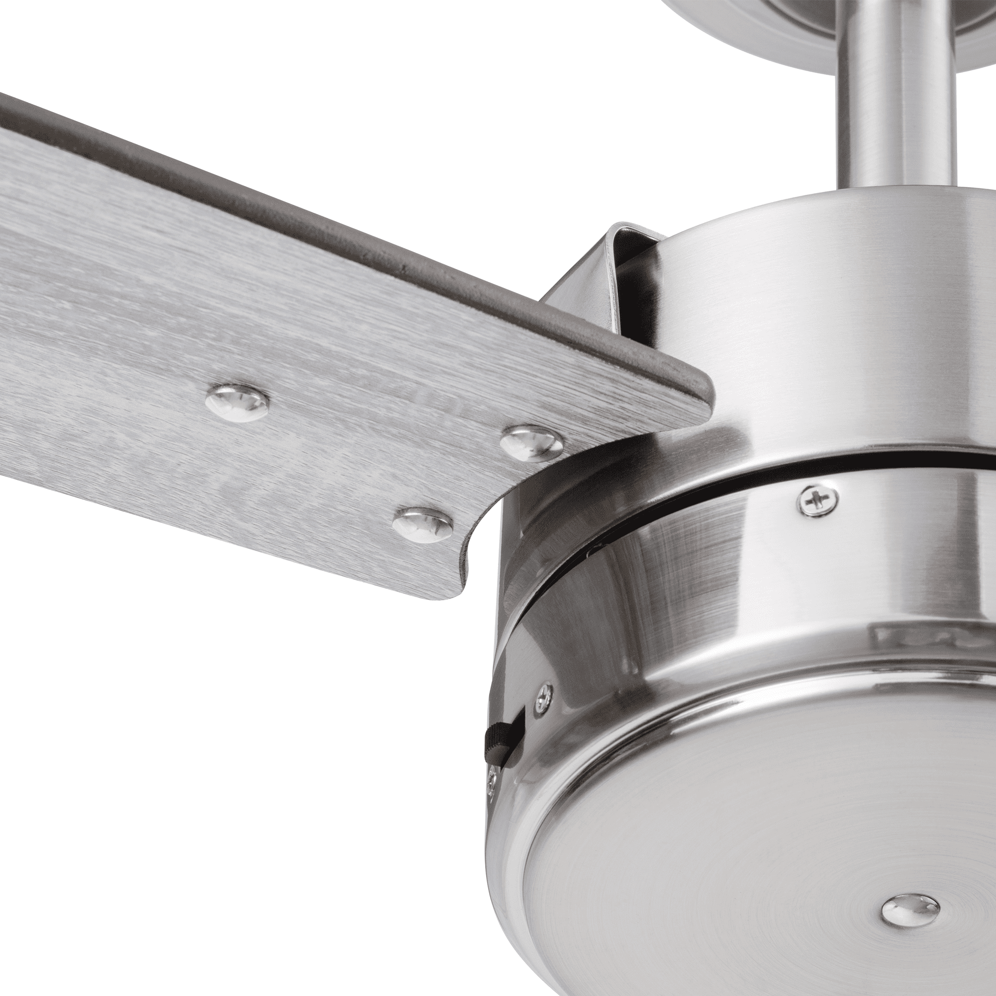 Better Homes & Gardens 52-inch Indoor/Outdoor Ceiling Fan with 3 Blades and Reverse Airflow (Satin Nickel, 52-inch) unlxa