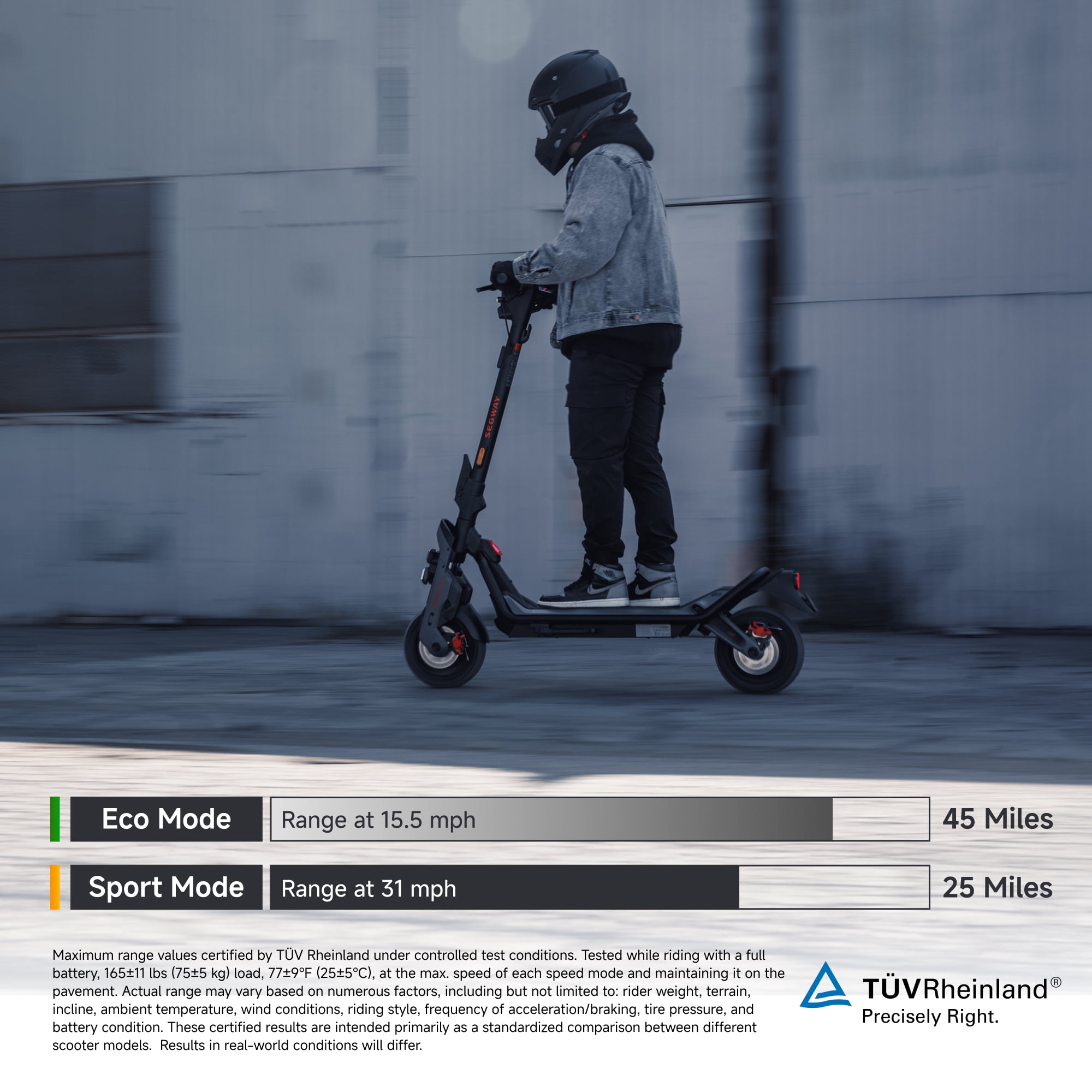 Segway GT3 SuperScooter, High-Performance Electric Scooter with 31 mph Max Speed and 45 Miles Range (Gray, 11-inch Tires) v1g8w