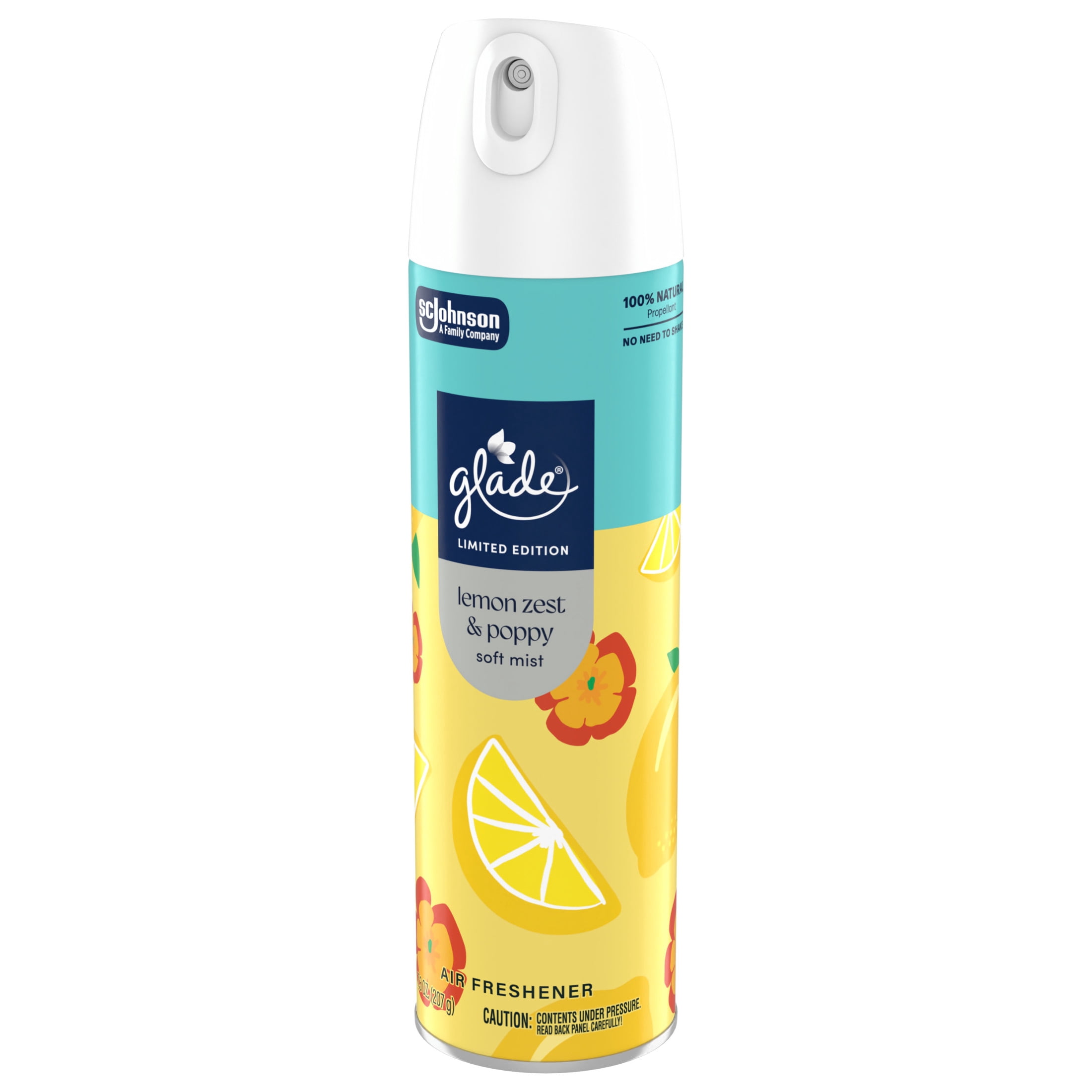 Glade Odor Fighting Soft Mist Air Freshener Room Spray, Lemon Zest & Poppy (7.3 oz) jiulz