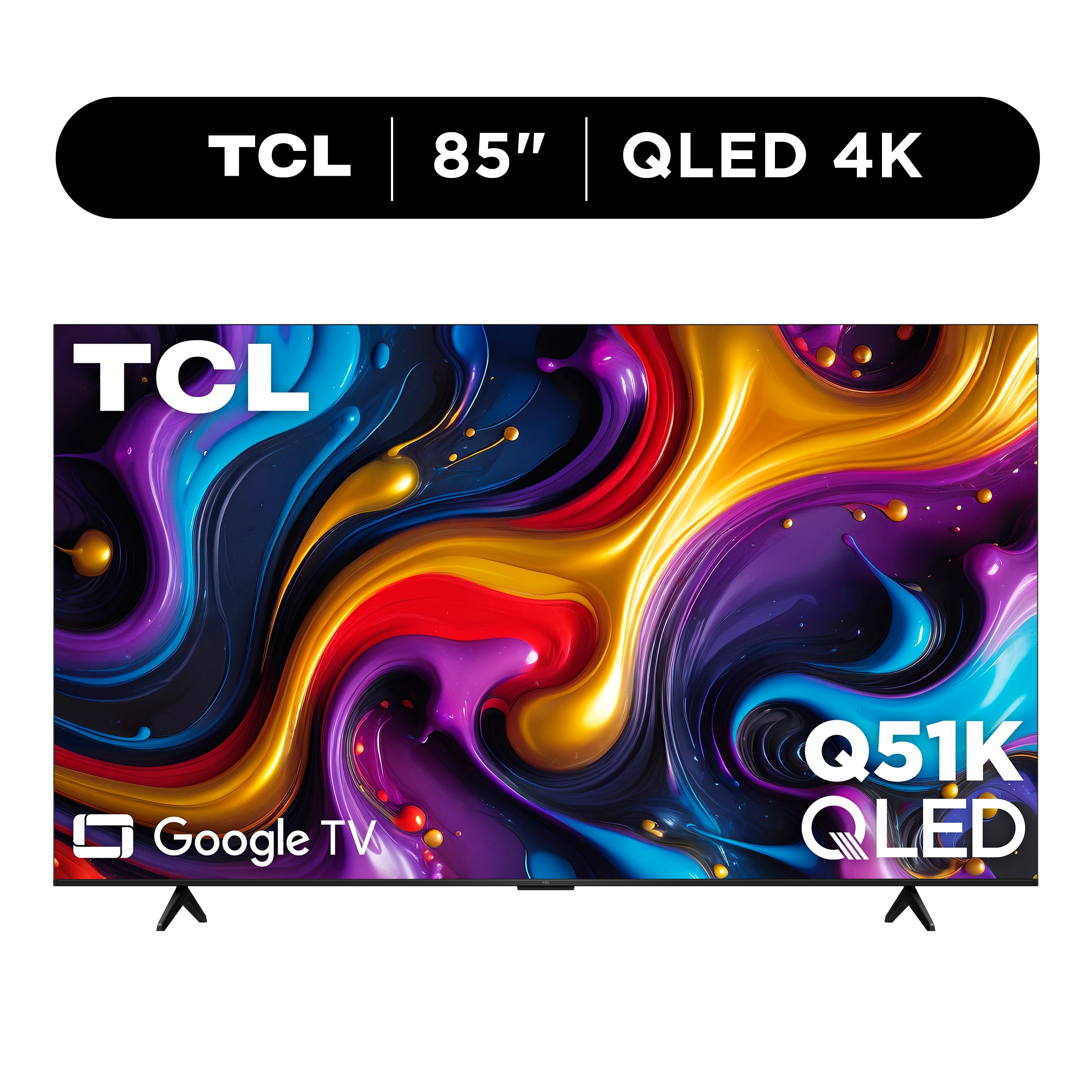 TCL 85-inch Q Series QLED 4K UHD HDR Smart Google TV (Black, 85 in) vd3vx