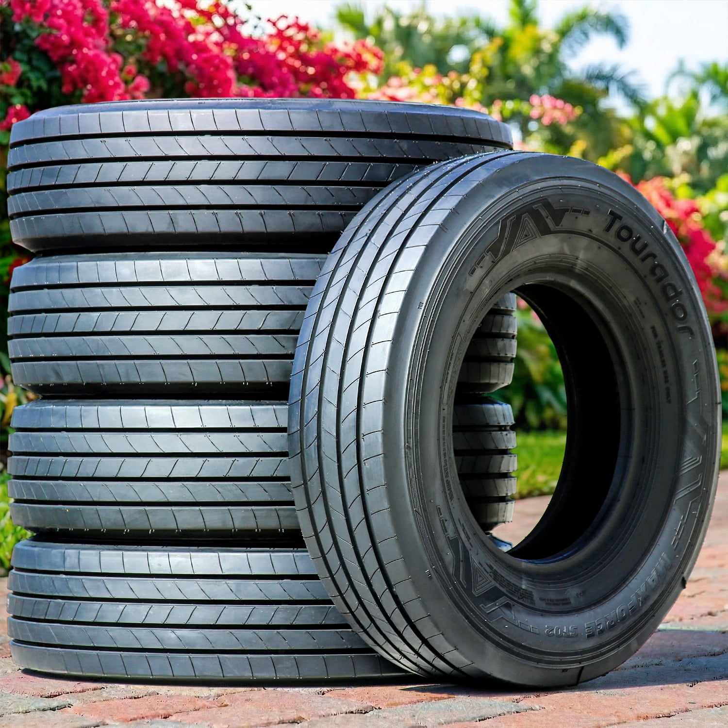 Tourador MaxForce ST02 All Steel Trailer Tire (ST225/75R15, 14 Ply, Load Range G) 6amgb
