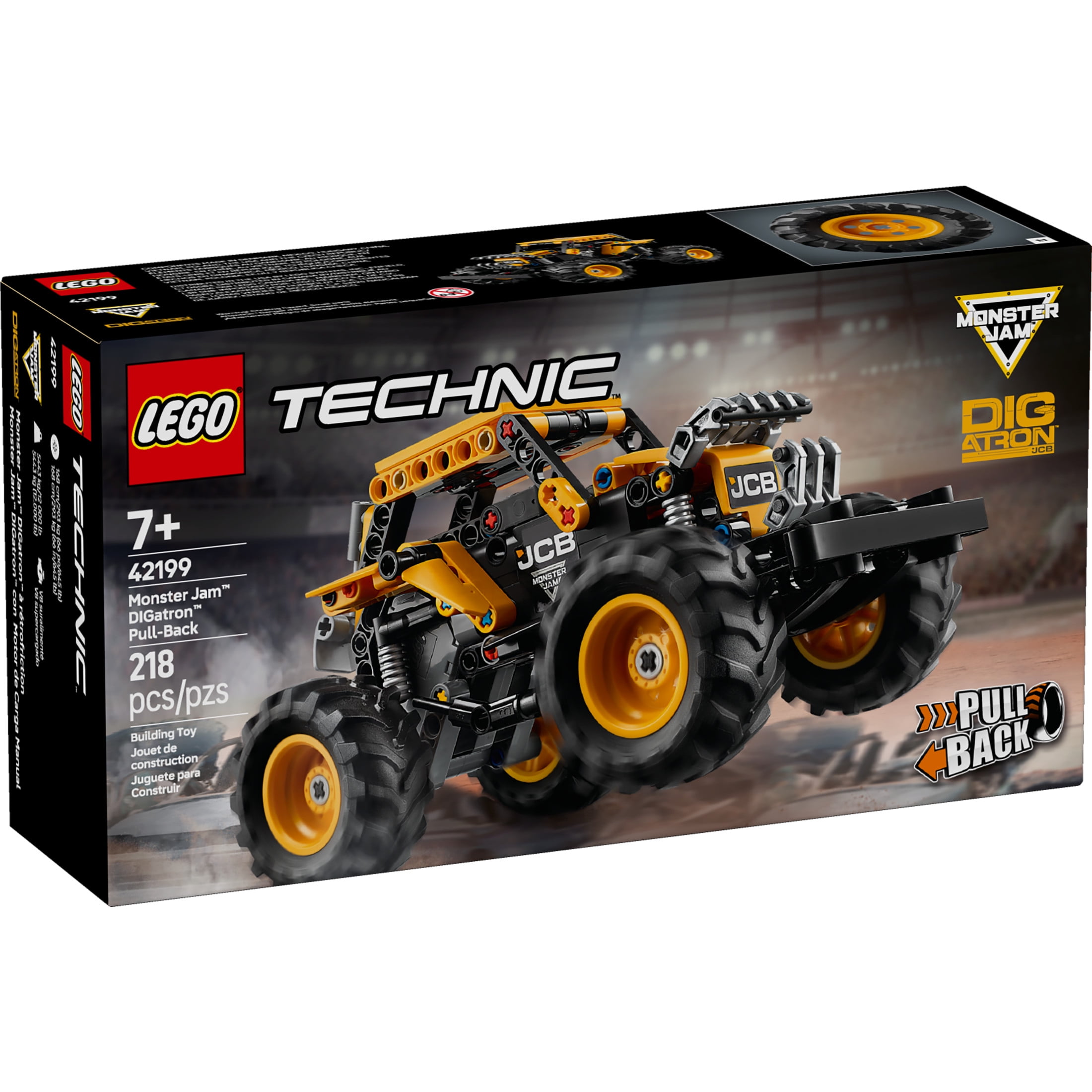 LEGO Technic Monster Jam DIGatron Pull-Back Monster Truck Building Set (218 Pieces, 4 in. High) ysc8k