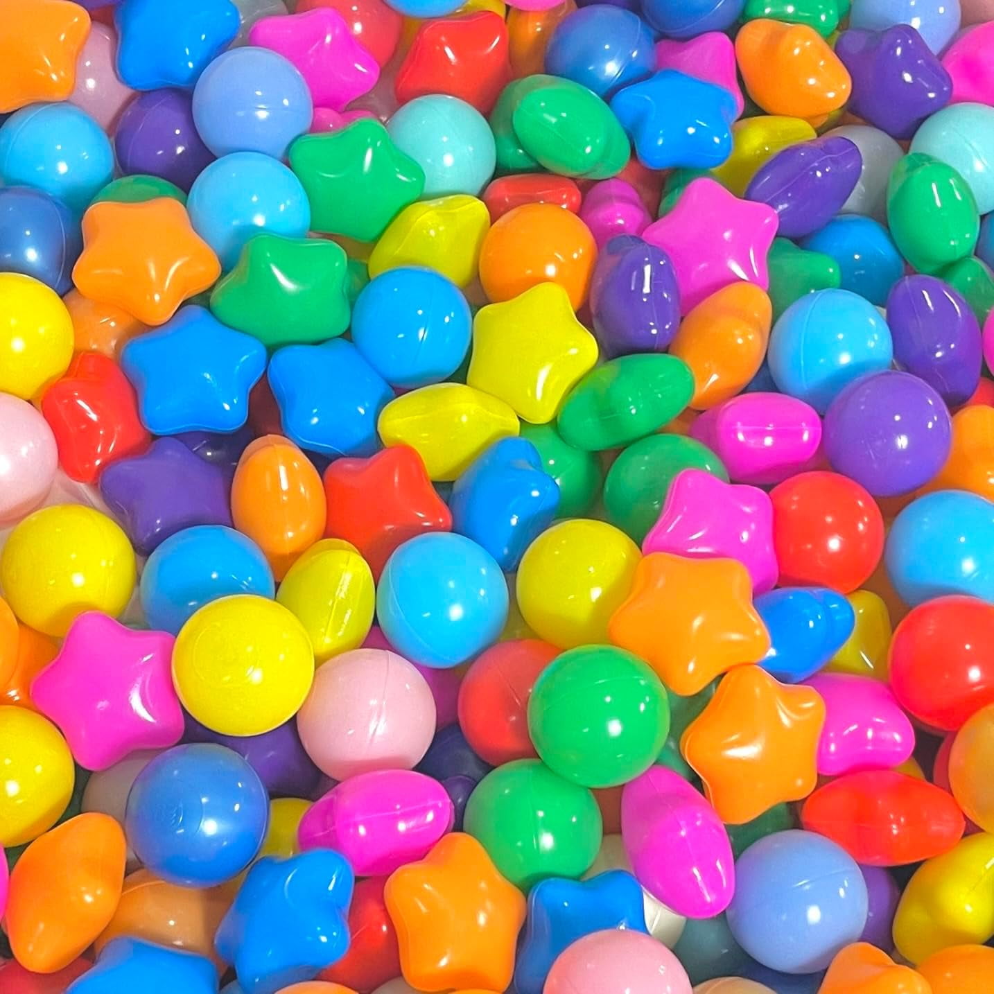 Supbessel Soft Plastic Ball Pit Balls for Kids and Pets (Multi-Color, 200 Count, 2.2 in) vx877