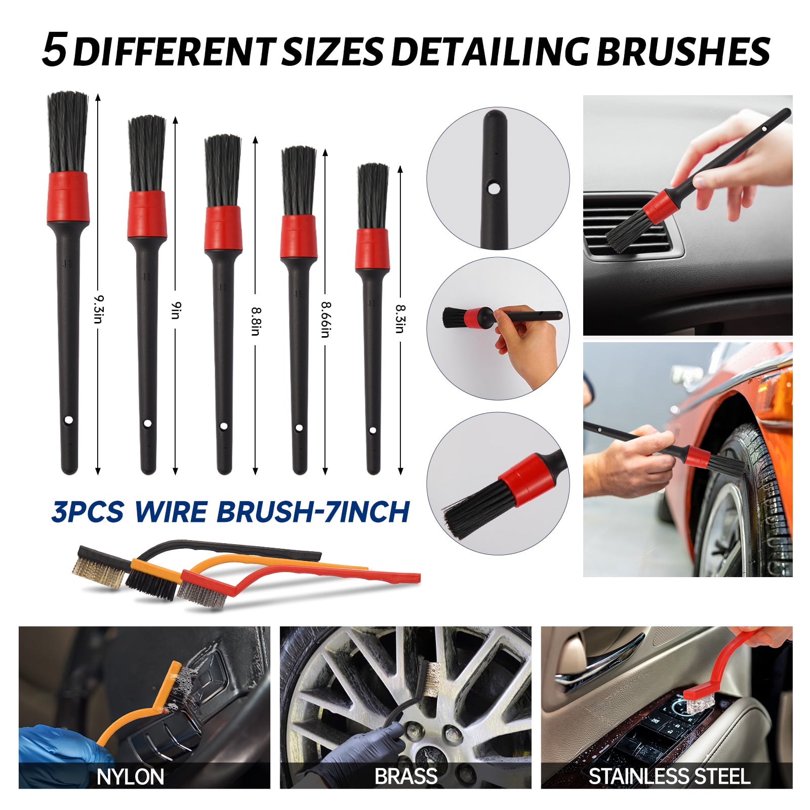 Lafati 37-Piece Car Wash Detailing Kit with Foam Gun Sprayer and Microfiber Cleaning Tools (37-Piece Set) 4vjnu