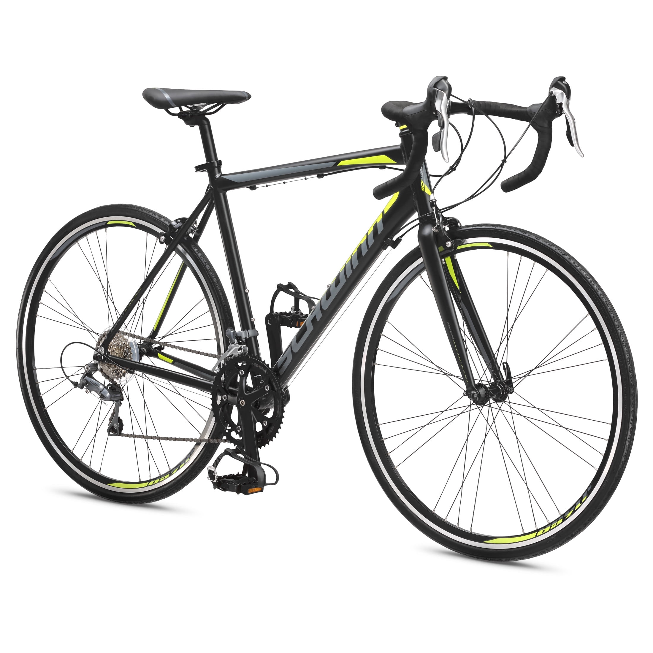 Schwinn Phocus 1600 Road Bike, Lightweight Aluminum Frame, 14-Speed Drivetrain (Matte Black, 700c Wheels) n99xw