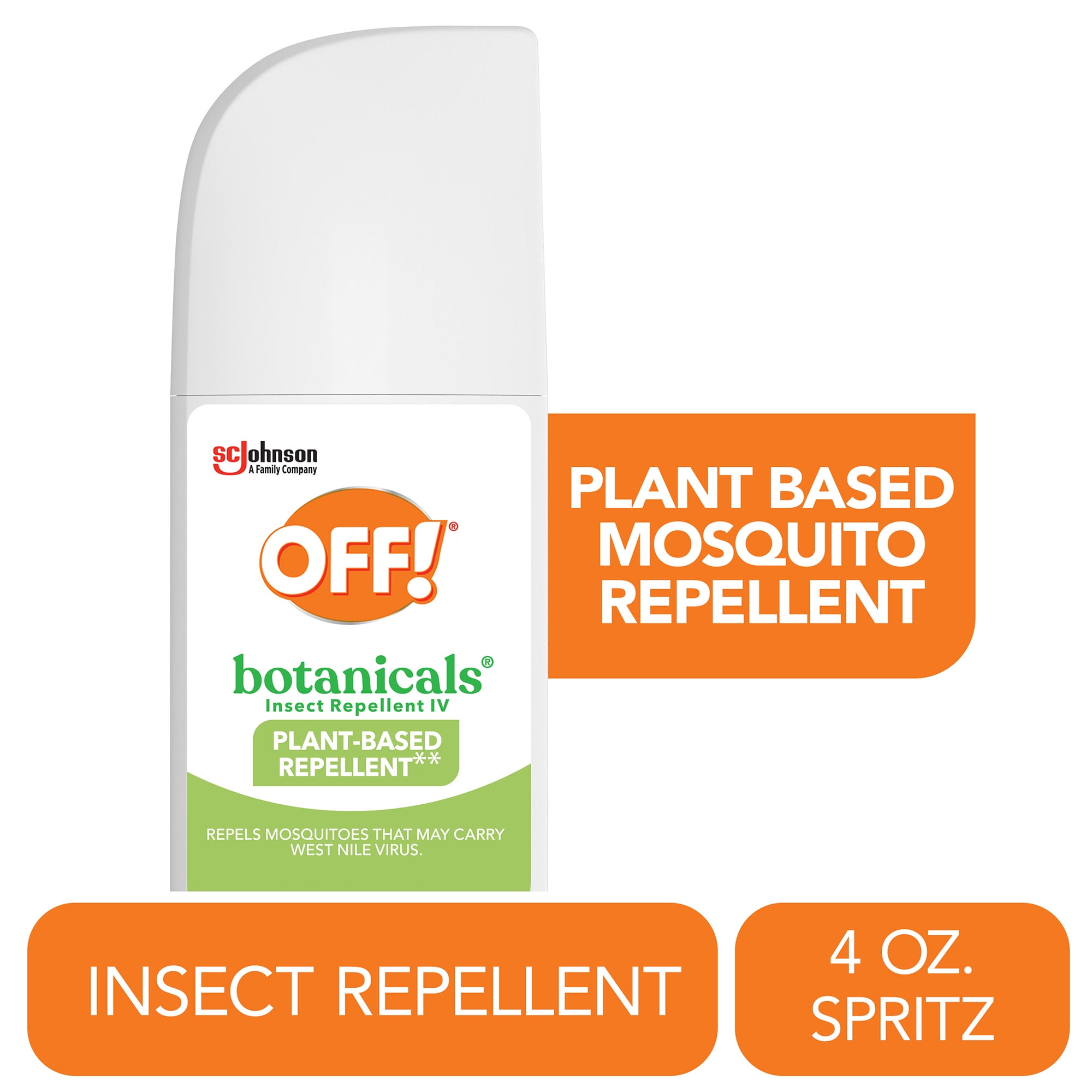OFF! Botanicals Insect Repellent Spritz, Plant-Derived Mosquito Protection (4 oz) voqq5