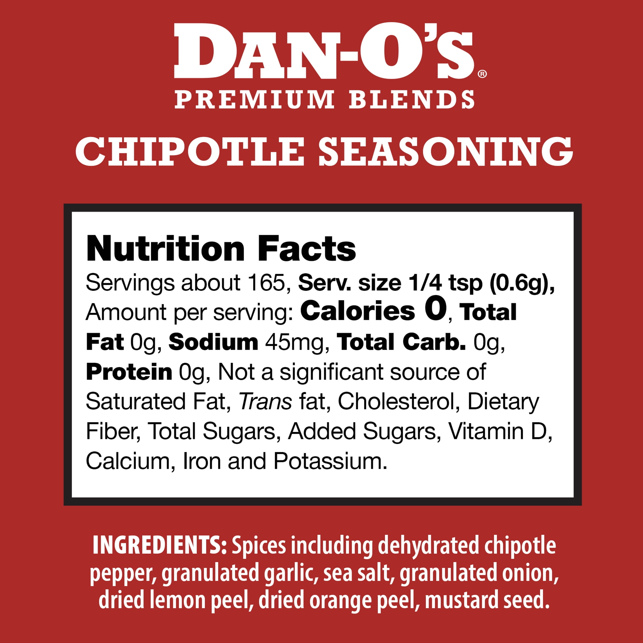 Dan-O's Seasoning Chipotle All-Purpose Spice Blend for Grilling and Smoking (3.5 oz) 16rv0