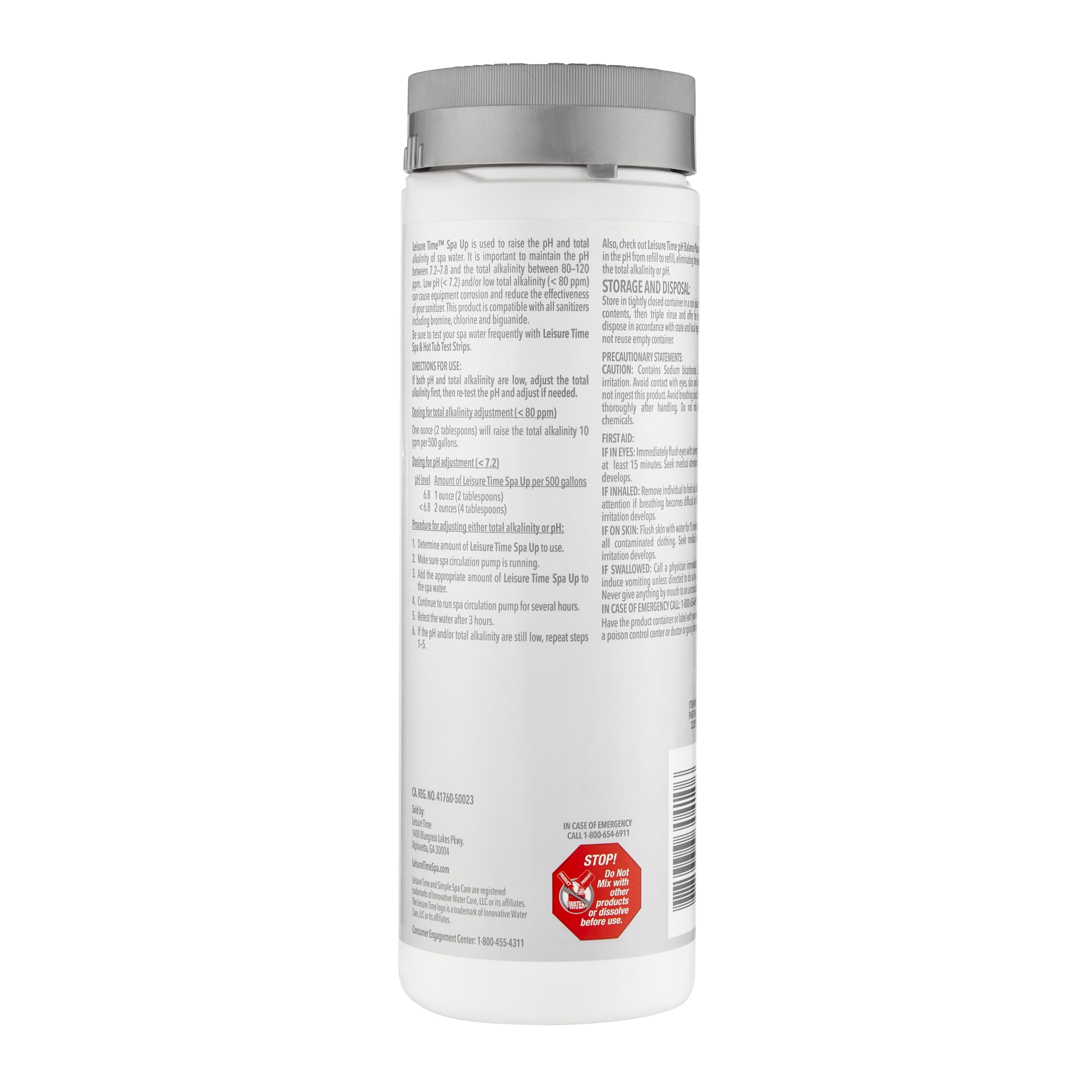 Leisure Time Spa Up pH and Alkalinity Increaser for Hot Tubs and Spas (2 lb) osidt