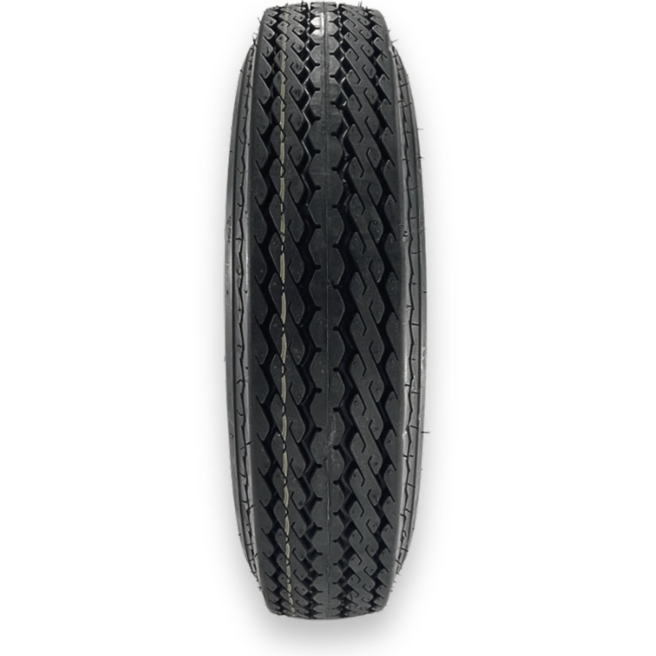 RubberMaster 5.30-12 6 Ply Highway Rib Tire and 5 on 4.5 Modular Wheel Assembly (White, 5.30-12) g7041