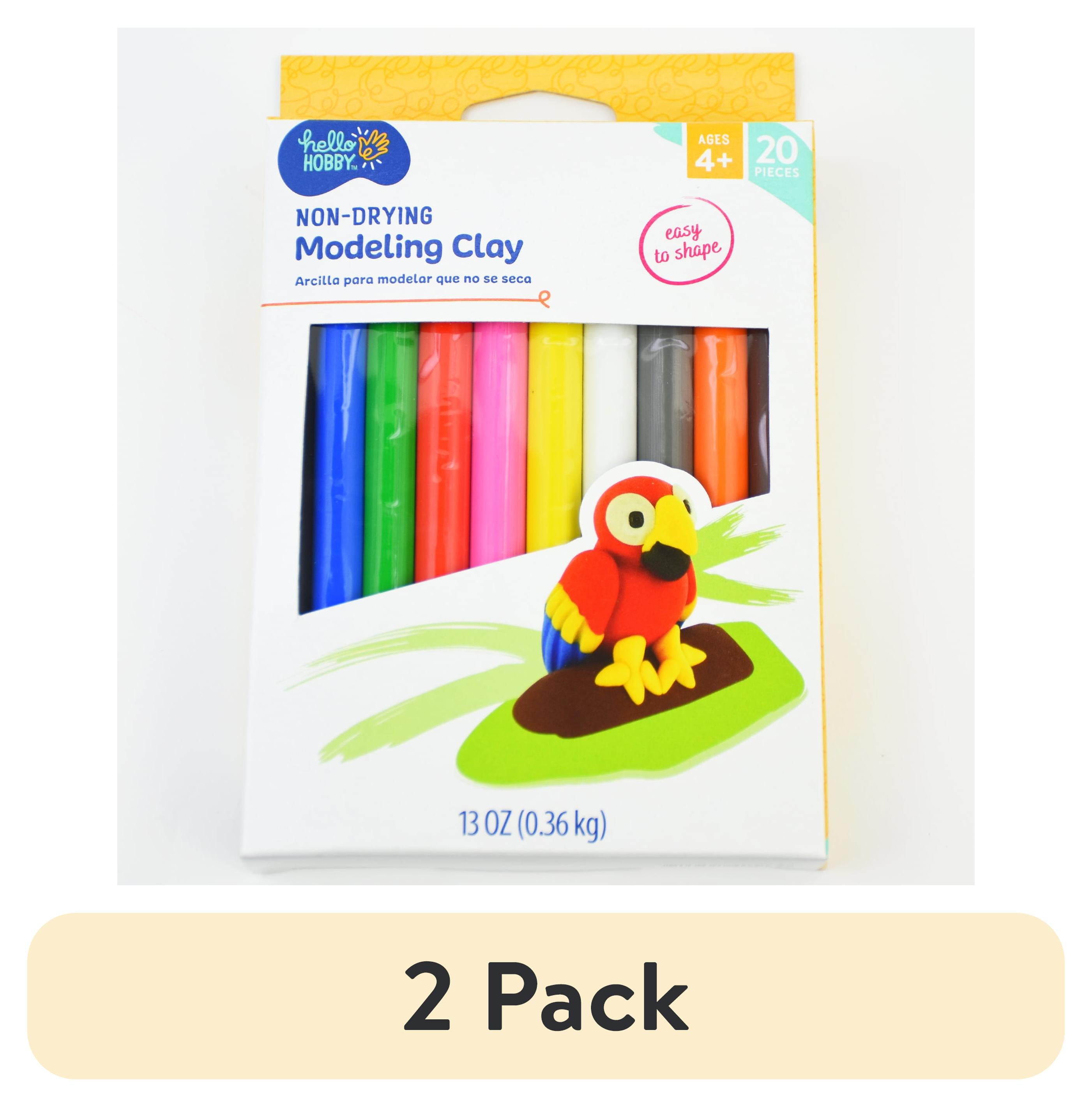 Hello Hobby EZ Shape Non-Drying Modeling Clay Craft Set (Multi-Color, 2 lb) 3o0l6
