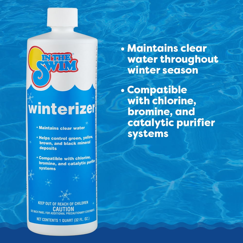 In The Swim Pool Closing Kit (Winterizing Chemical Treatment for Above Ground and In-Ground Pools, 7,500 Gallons) t5jai