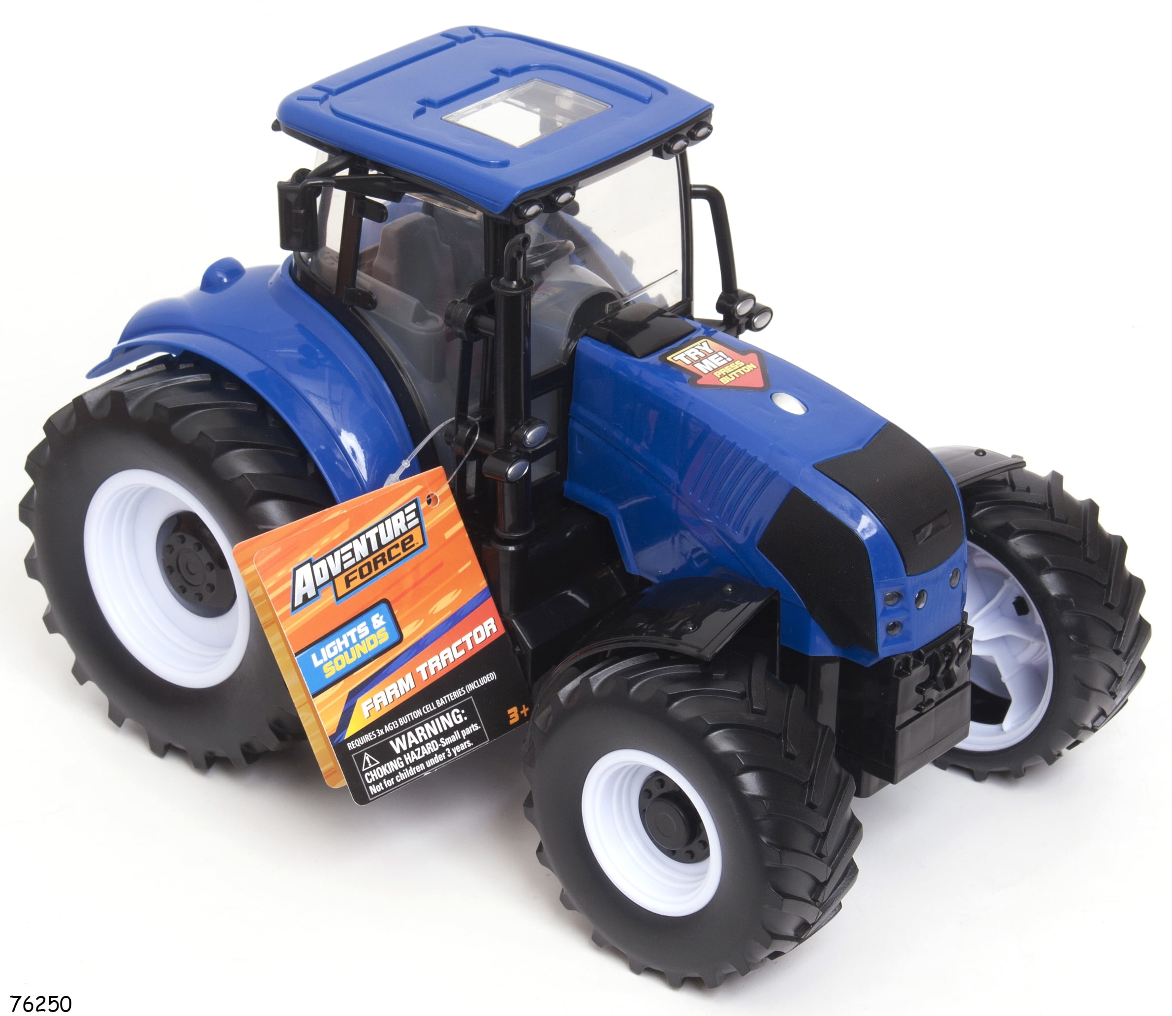 Adventure Force Farm Tractor Toy with Lights and Sounds (Blue, 1 ct) xyacq