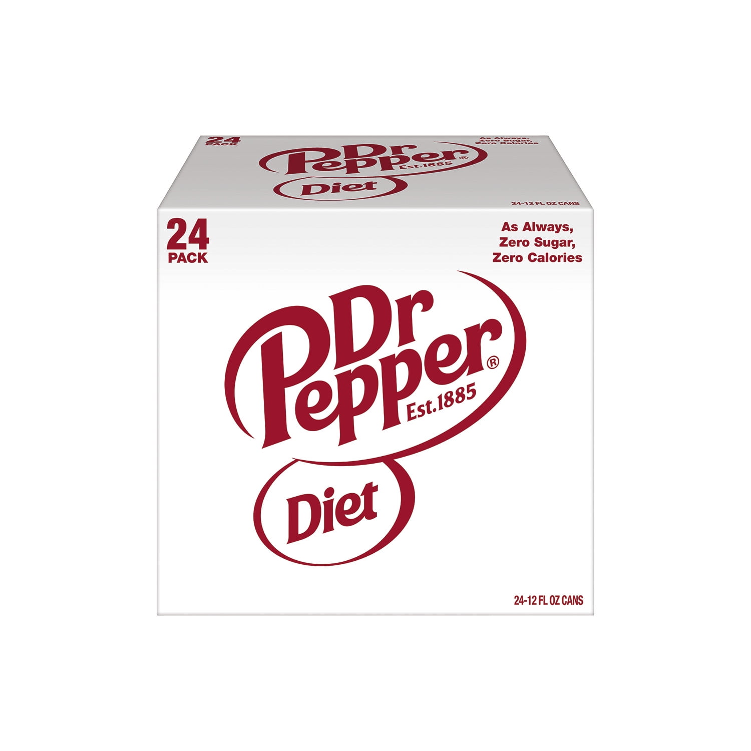 Diet Dr. Pepper Soda Pop (Zero Sugar, 24 Pack, 12 fl oz) zl3c1