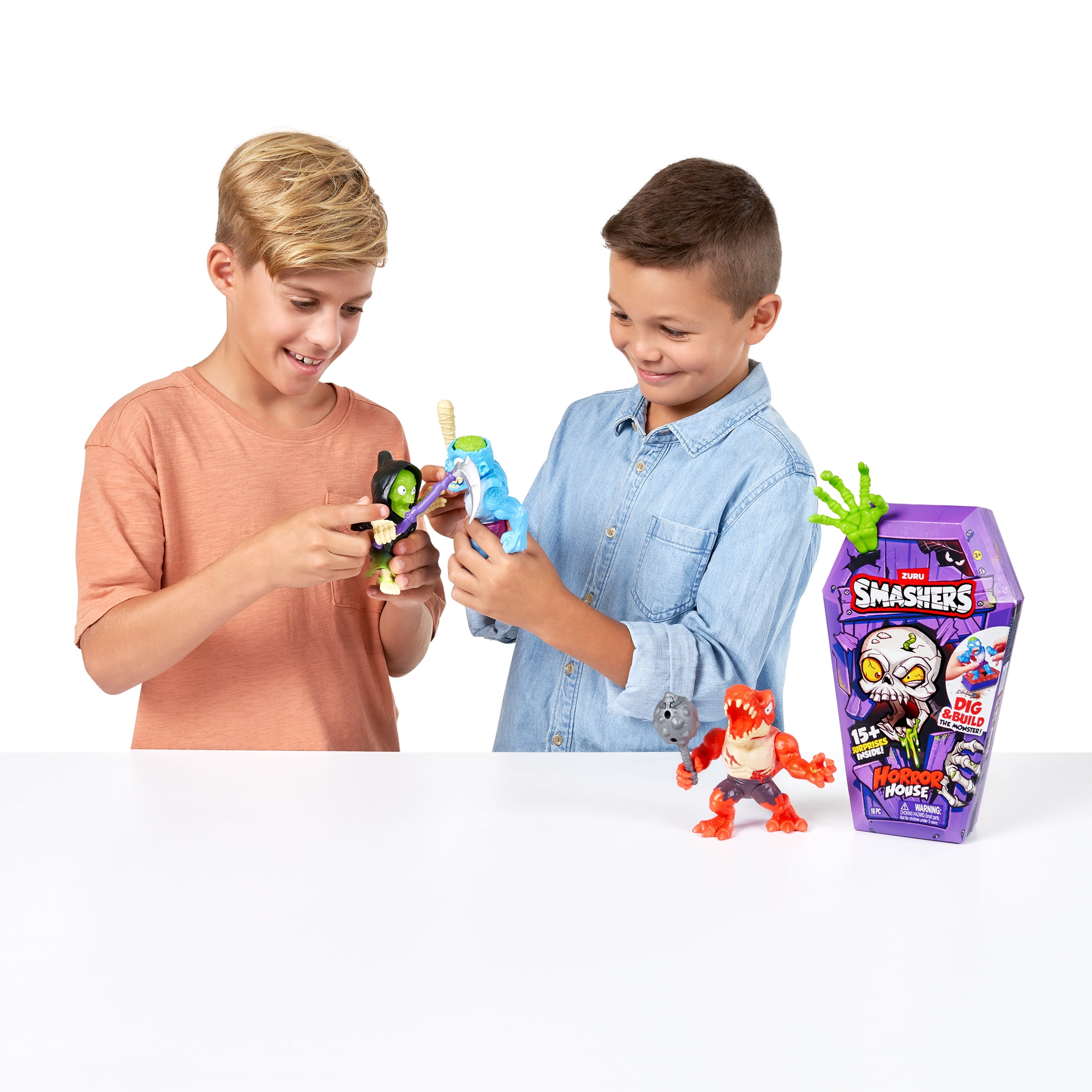 Smashers Horror House Interactive Surprise Unboxing Collectible Toy Set (15 Pieces) rvc6w
