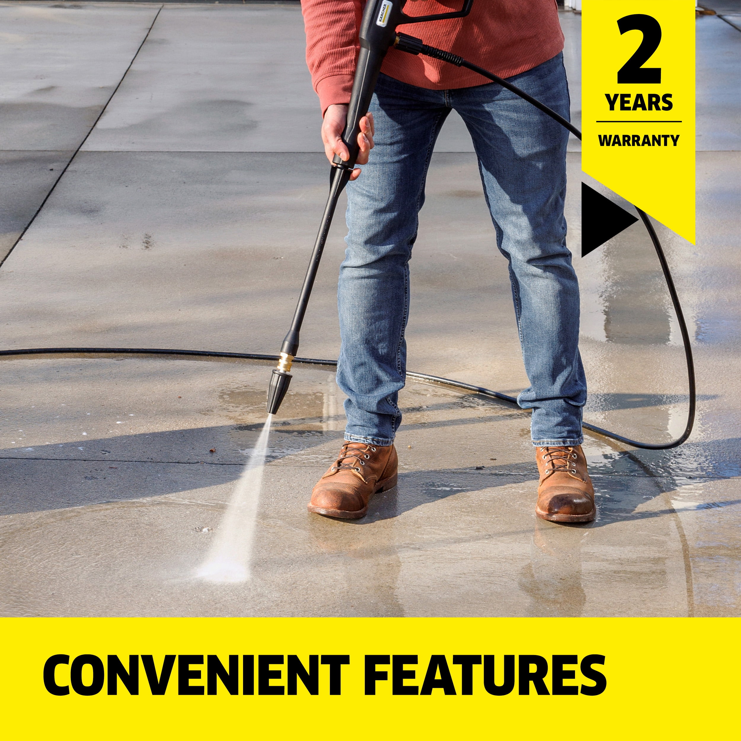 Kärcher K1700 Cube Electric Pressure Washer, 1700 PSI, 1.2 GPM, Compact Design with Detergent Tank (1700 PSI) d0uhp