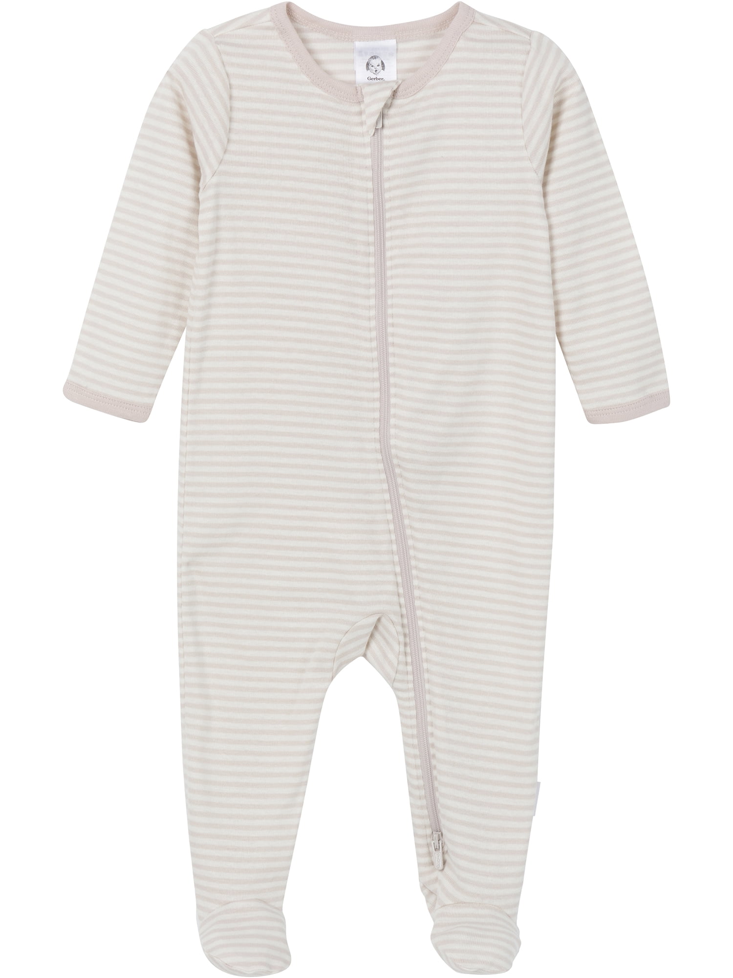 Gerber Gender Neutral Sleep 'N Play Footed Pajamas (Soft Cotton, 2-Pack, Preemie - 6/9 Months) cvfvw
