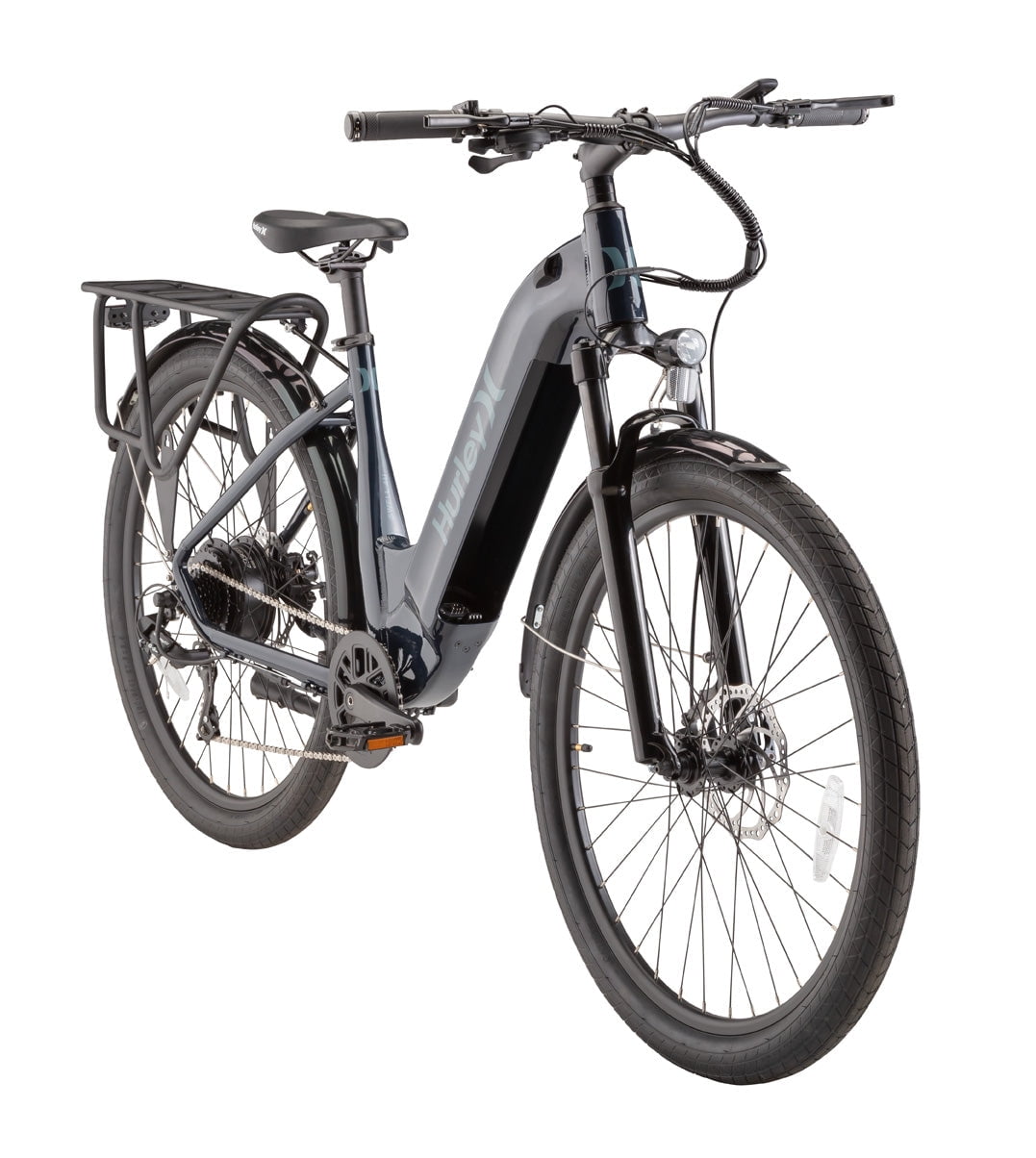 Hurley Bikes Swell 4U Electric Cruiser Bike (White, 20 mph) lygyn