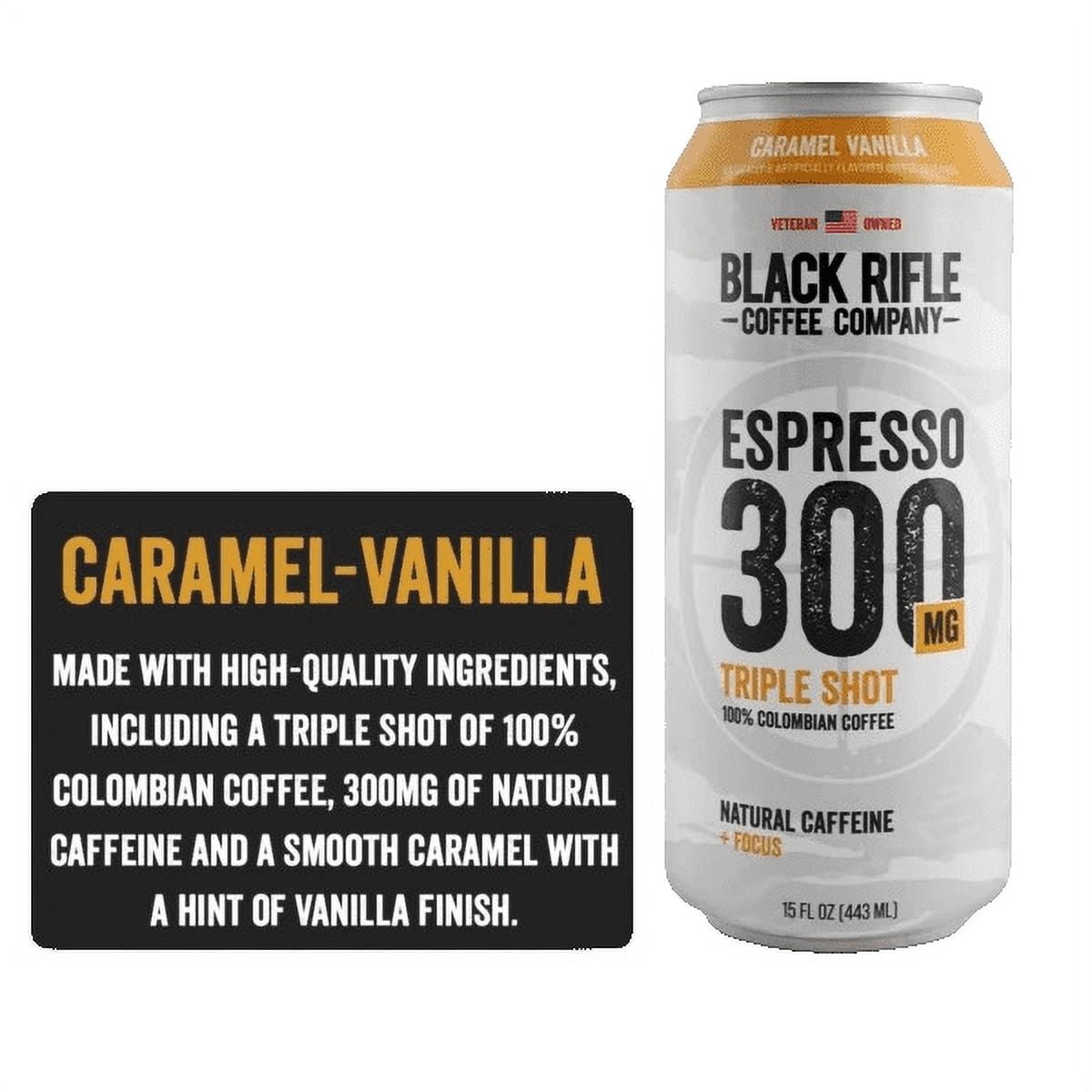 Black Rifle Coffee Company Espresso Triple Shot Caramel Vanilla (15 oz) axqxg