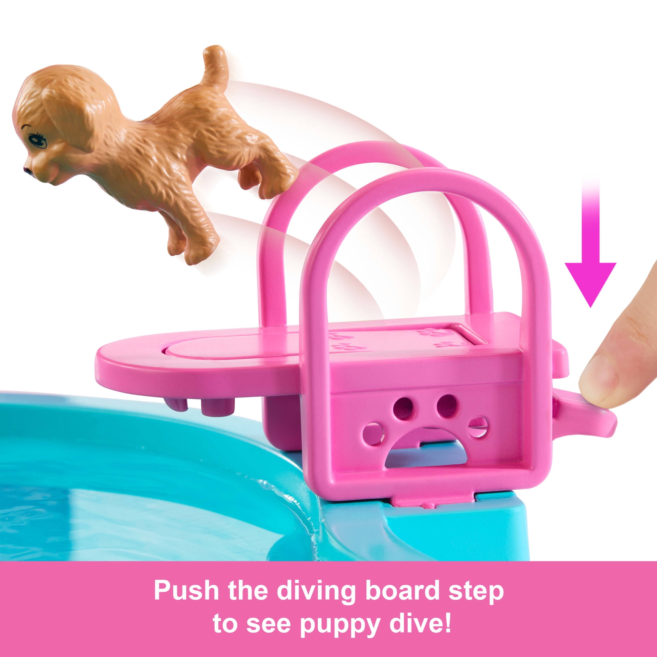 Barbie Dream Pool Playset with Slide and Bubbling Hot Tub (20+ Accessories, 1 Set) ji61y
