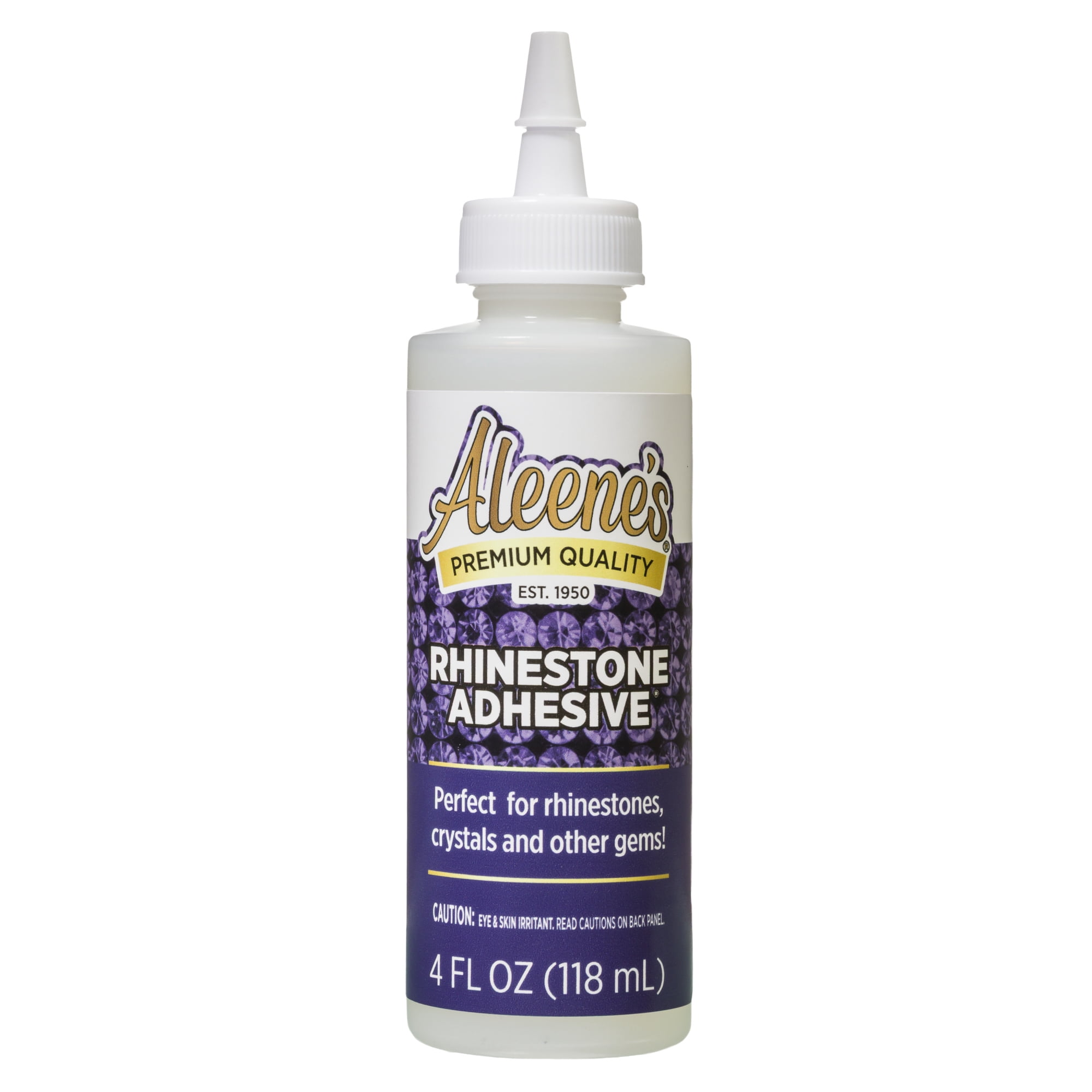 Aleene's Rhinestone Adhesive, Permanent Clear Glue for Crystals and Gems (Clear, 4 fl oz) s51l7