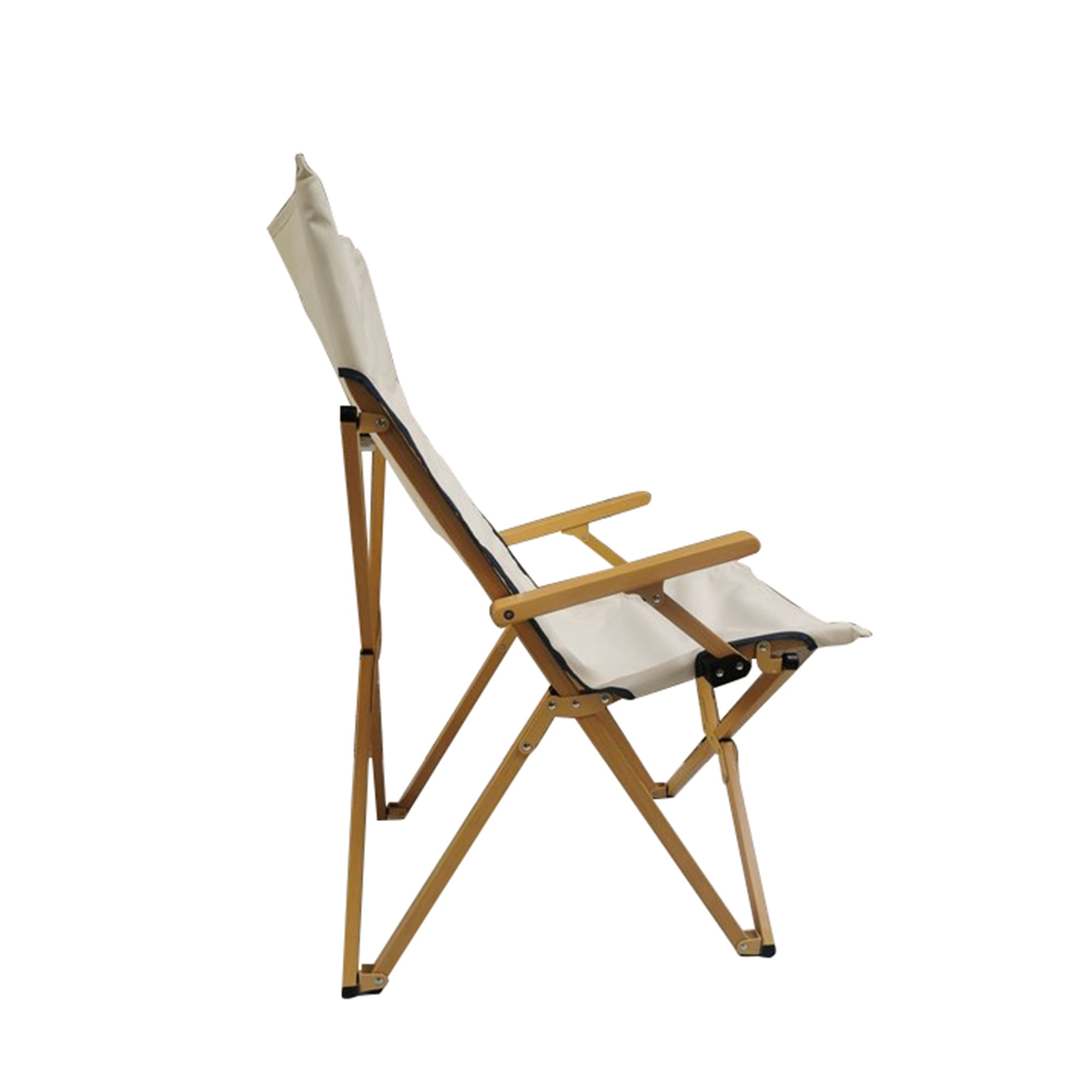 Mainstays Hard Arm Resort Fabric Folding Chair (Beige, 2 Pack) e3ptz