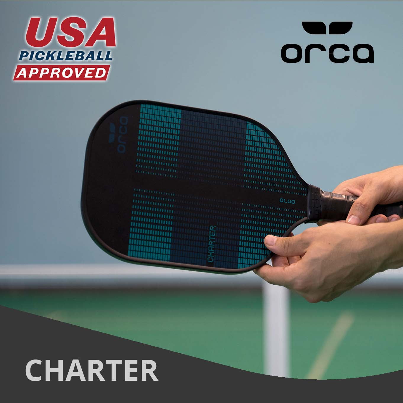 ORCA Charter Performance Series Fiberglass Pickleball Paddle (Black, 7.6 oz) 49tyv