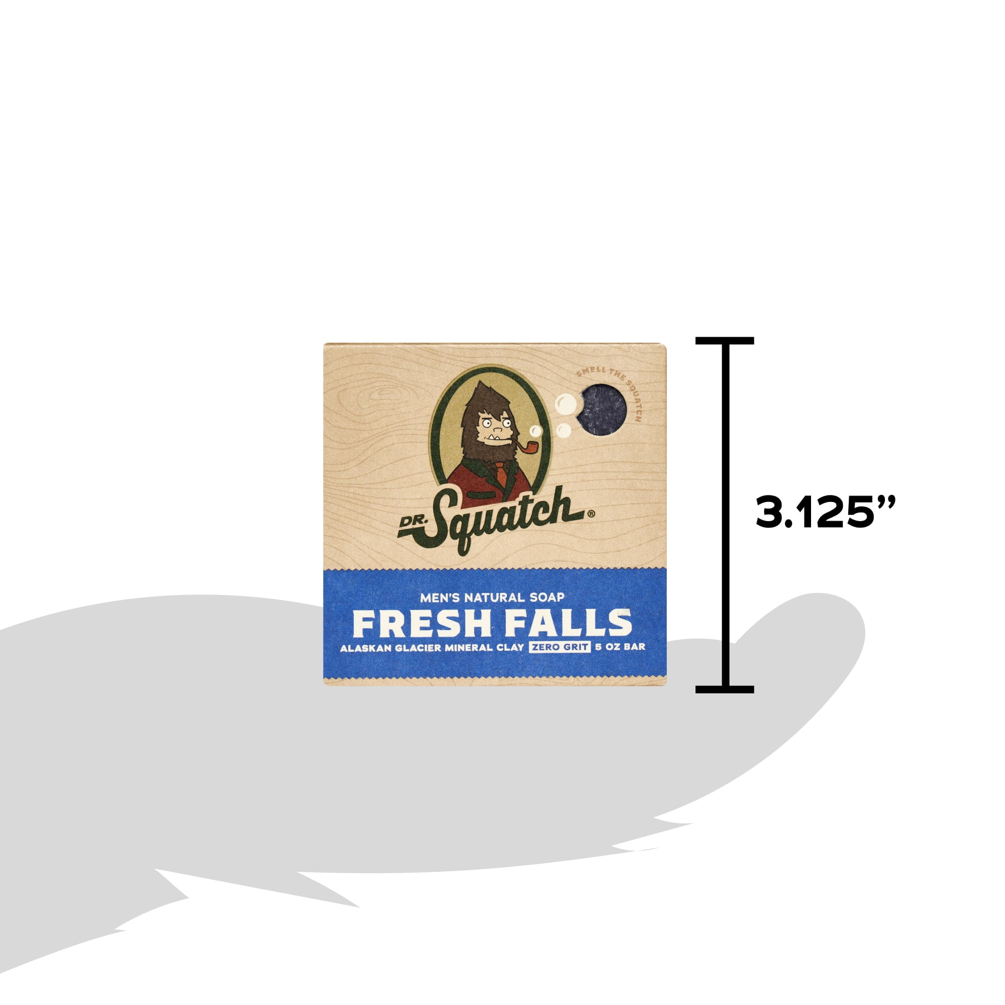 Dr. Squatch Men's Natural Bar Soap, Fresh Falls Scent, Cold Processed (Blue, 5 oz) qeset