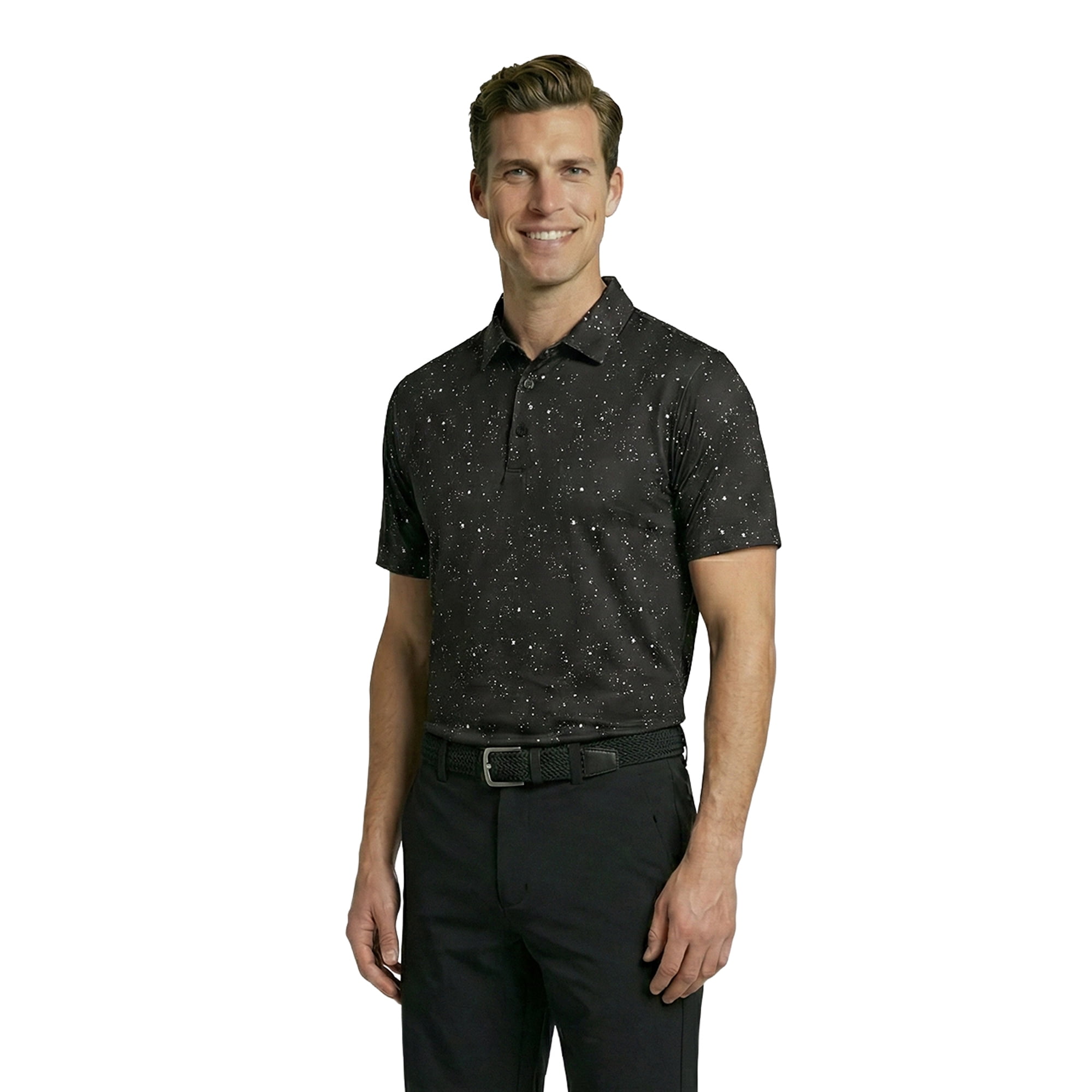 Birdie Bound Men's Novelty Golf Polo Shirt Moisture-Wicking Performance Athletic Fit (Black, XS-4XLT) qzopq