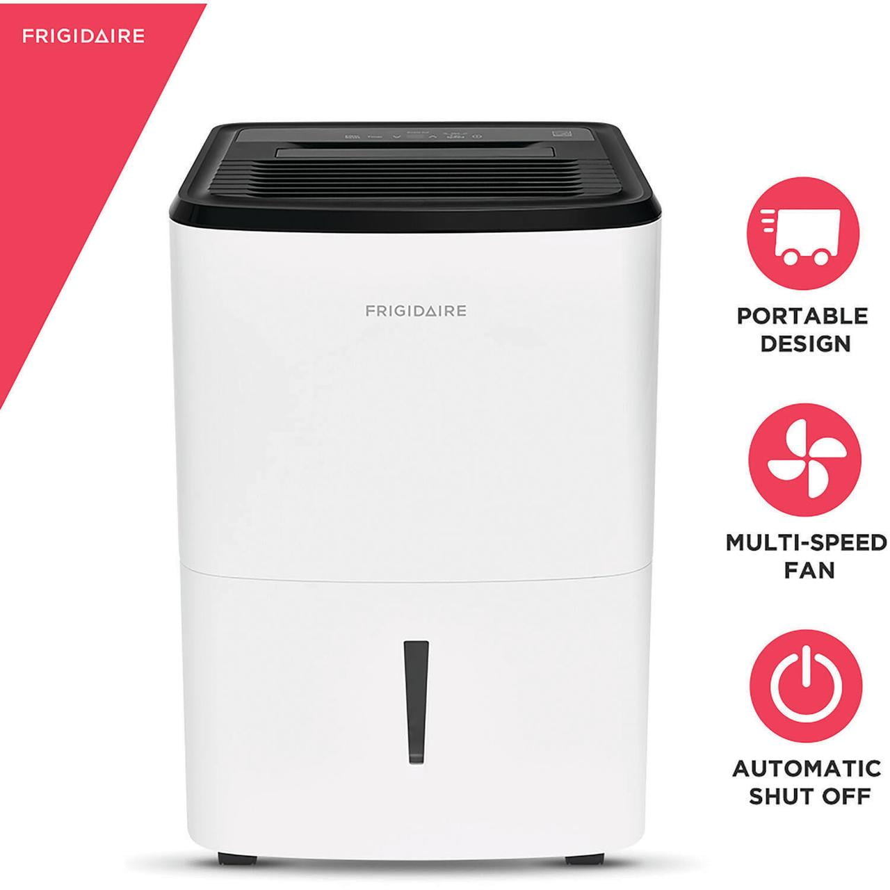Frigidaire 50 Pint Dehumidifier for Basements and Large Rooms (White, 4500 sq ft) oi7bd