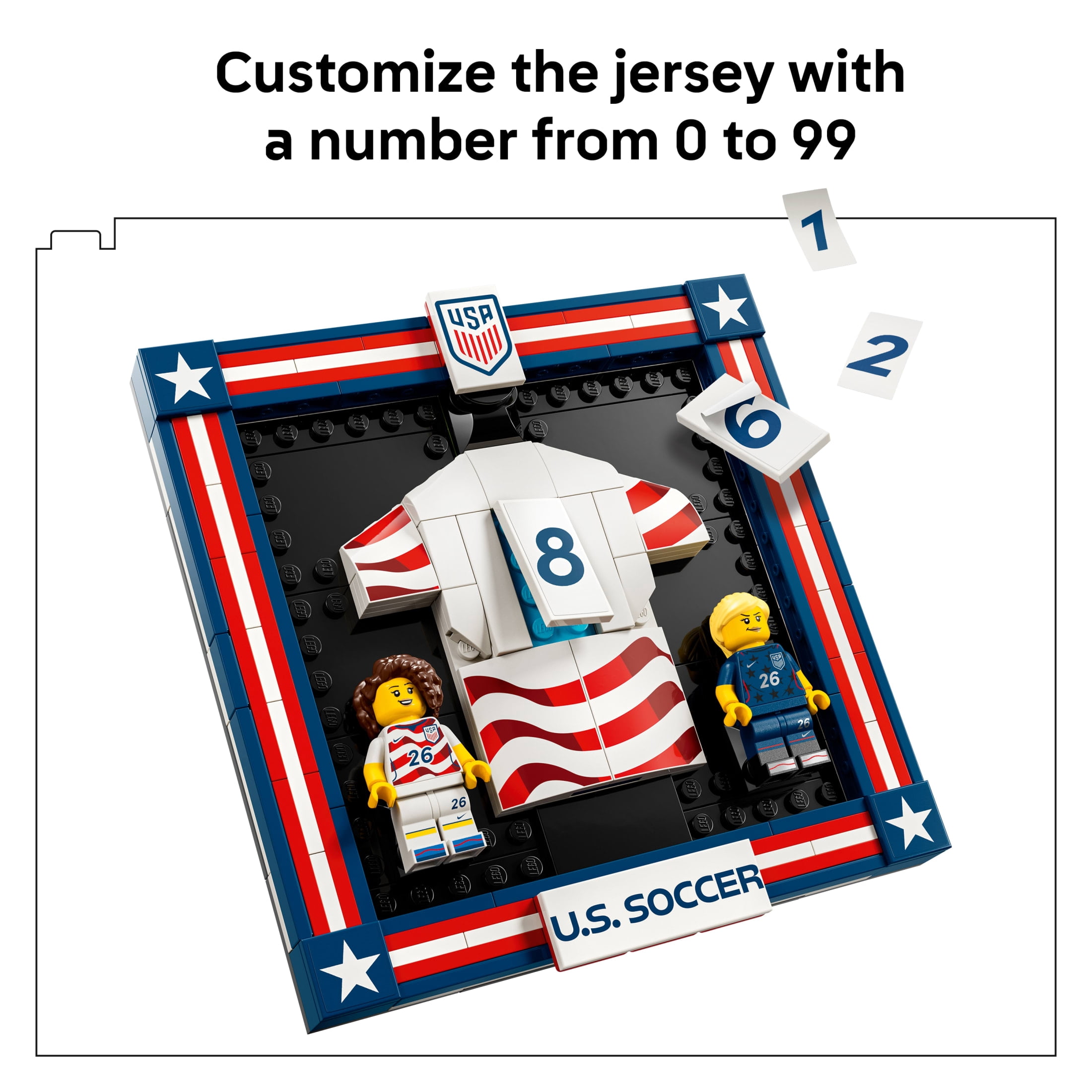 LEGO U.S. Soccer National Team Jersey Building Set (167 Pieces, 8.5 in. H) bz1fd