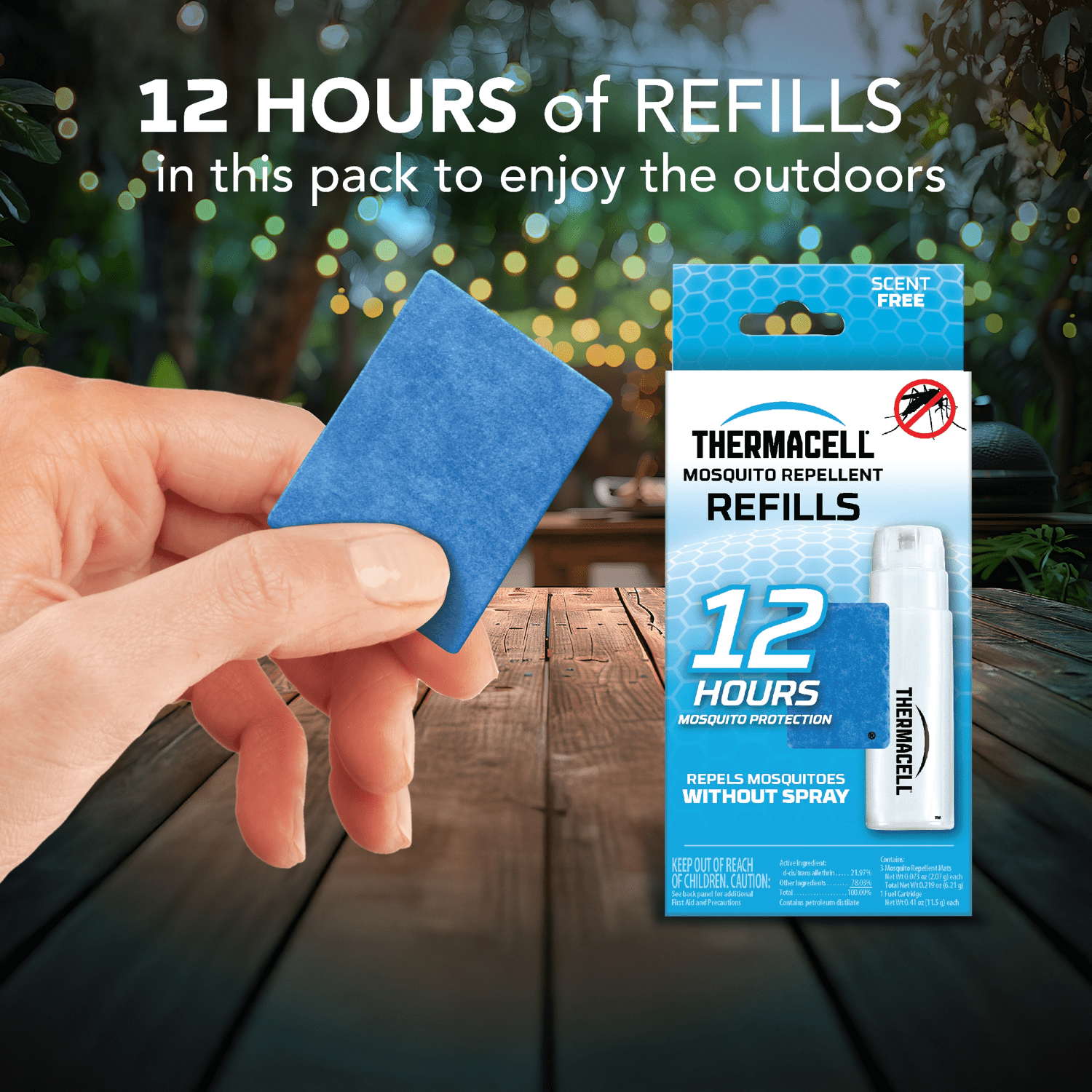 Thermacell Mosquito Repellent Refill (Scent-Free, 1 Count) gmm88