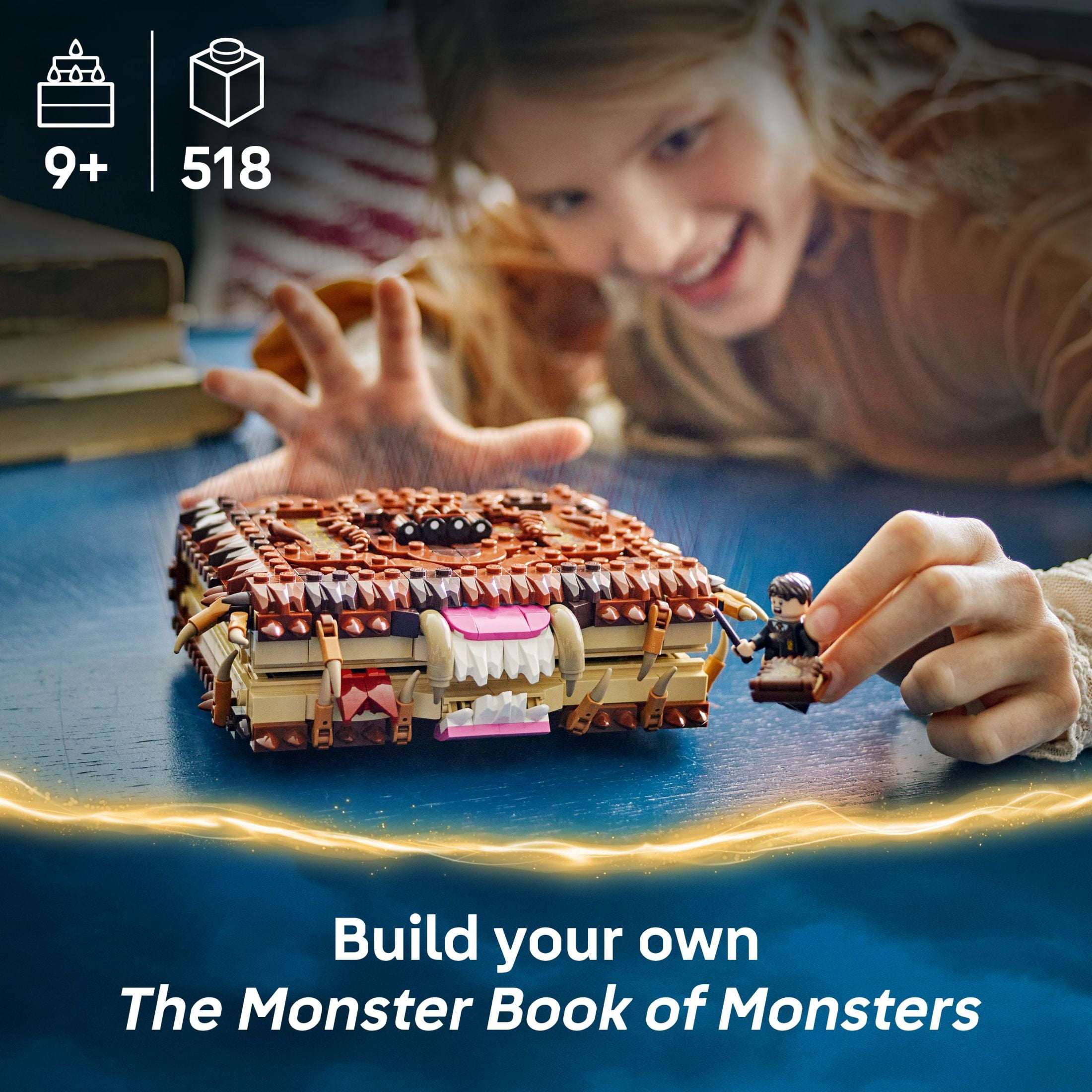 LEGO Harry Potter Chomping Monster Book of Monsters Building Set with Neville Longbottom Minifigure (518 Pieces) qogyf
