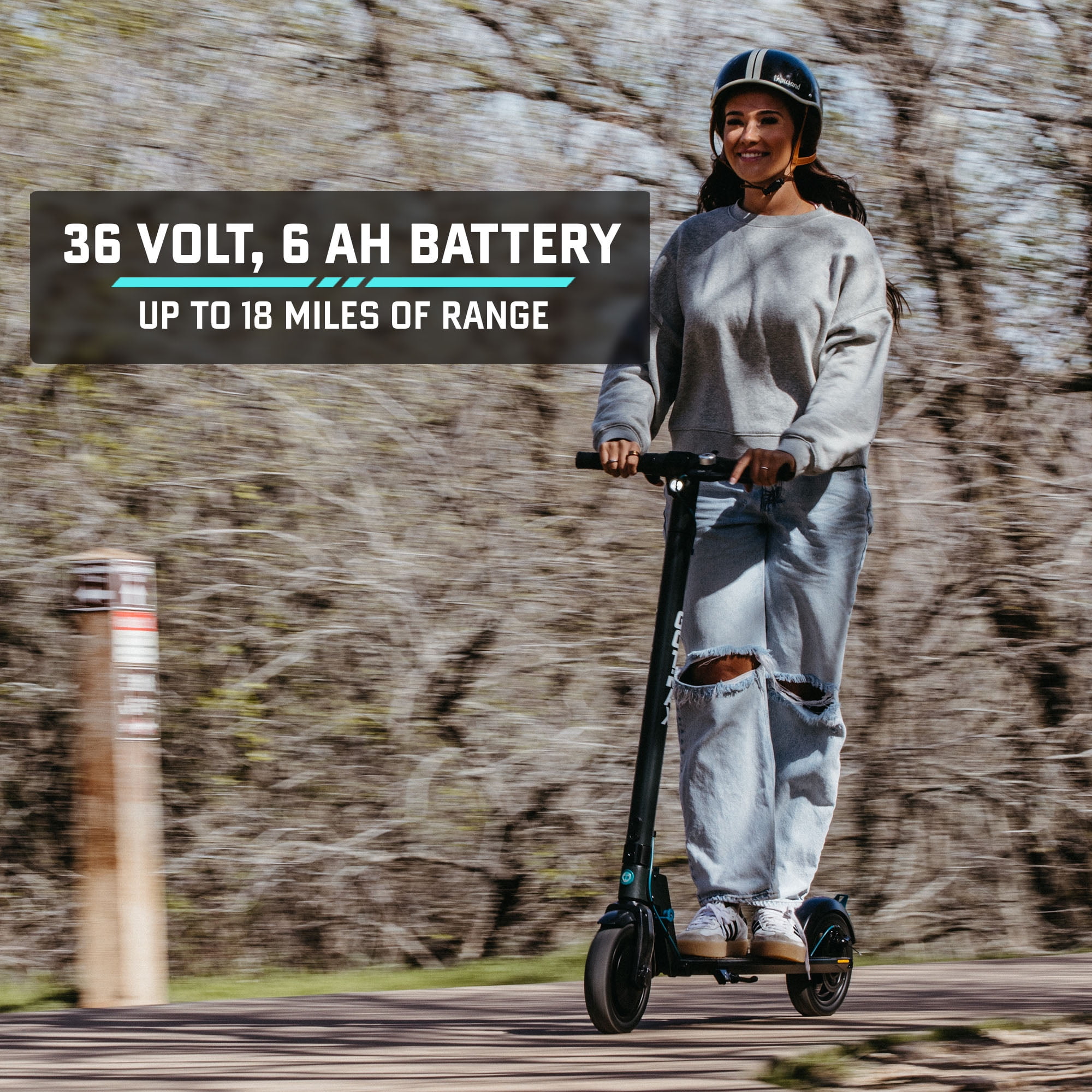 GOTRAX G3 Plus Electric Scooter for Adults, 300W Motor, 18 Mile Range, Foldable Design (Gray, 10 in Tires) 2jd9z