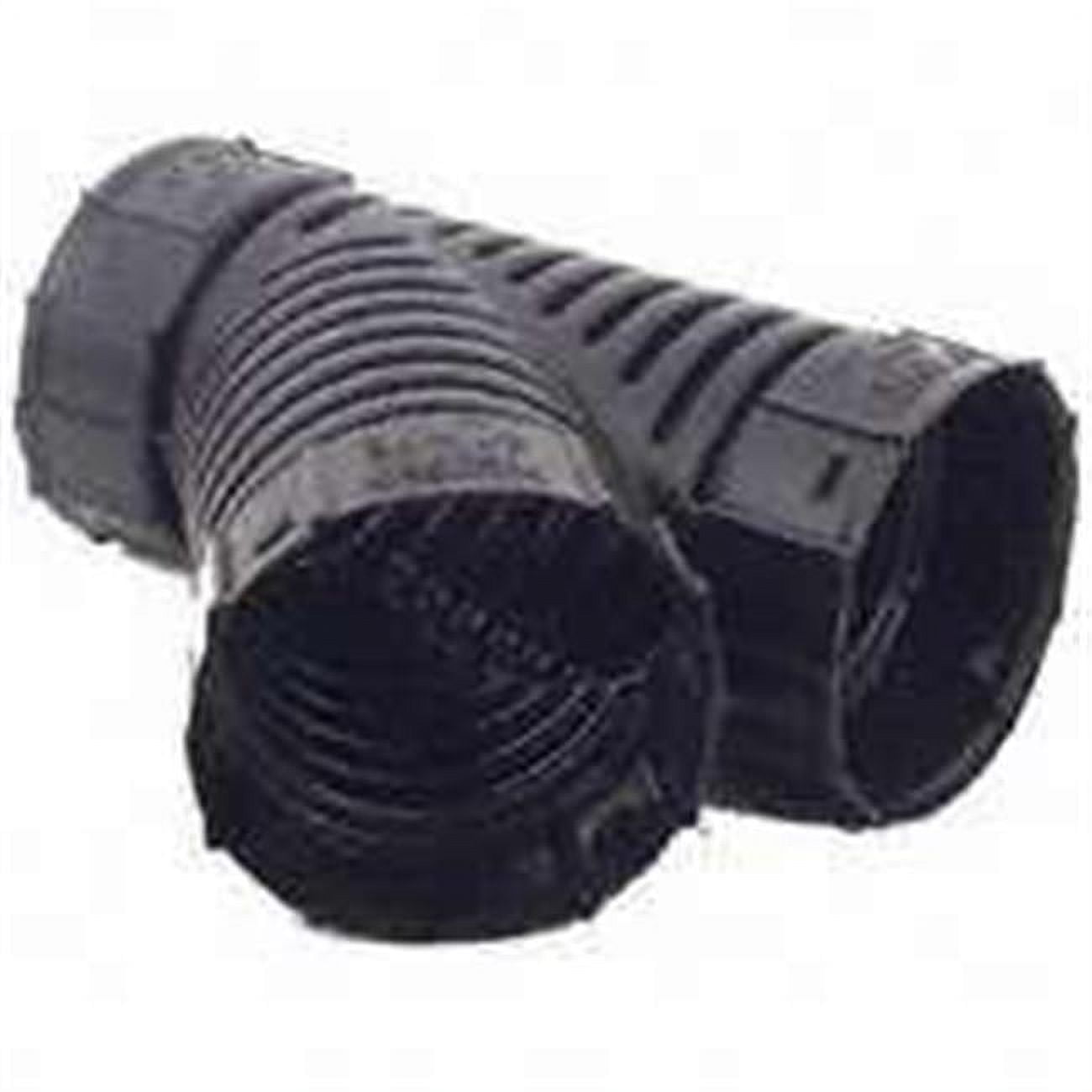 Advanced Drainage Wye Pipe Fitting (Black, 4 in x 4 in x 4 in) fl5yk