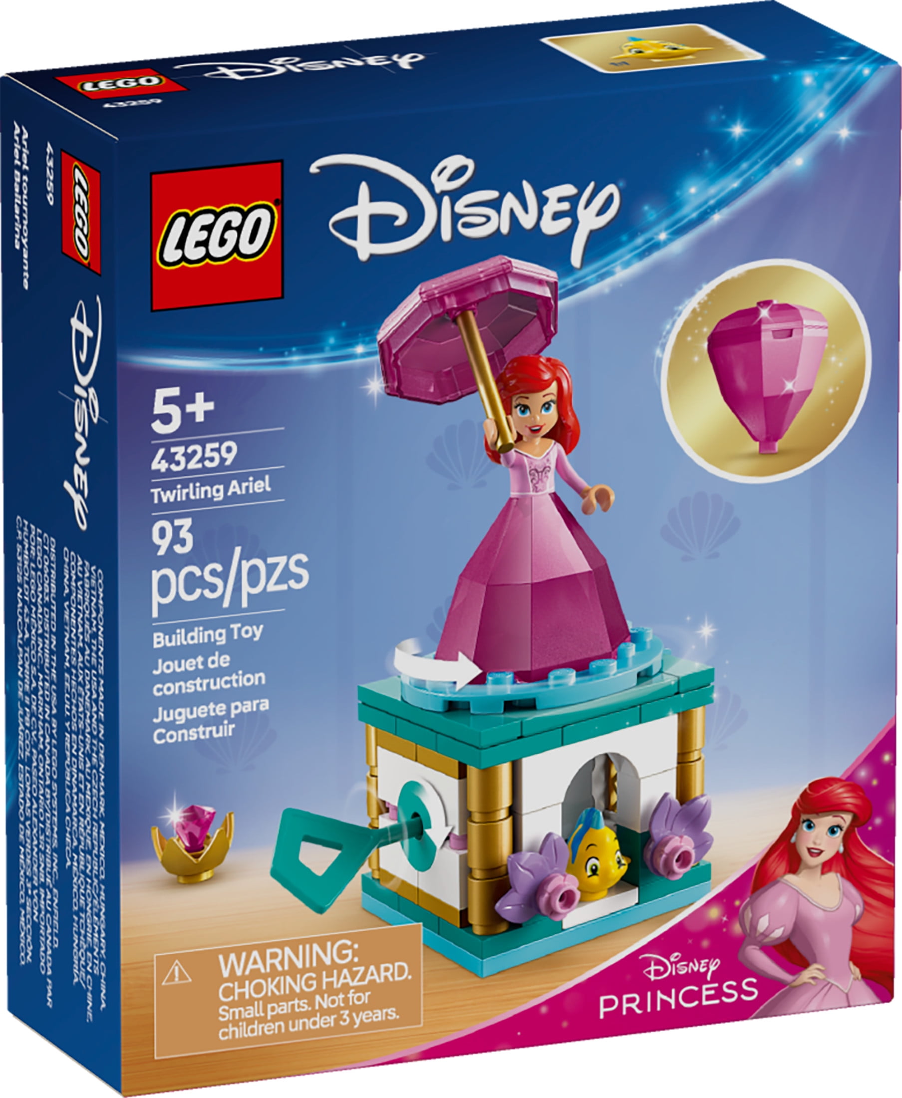 LEGO Disney Princess Twirling Ariel Building Set (4 in. High) 14wz9