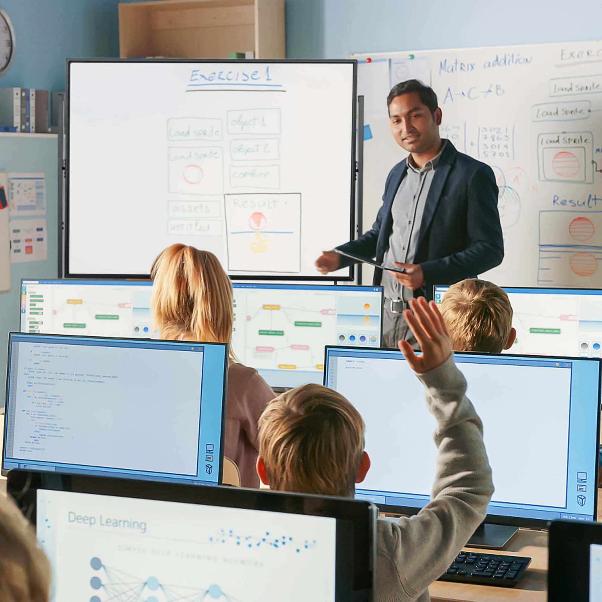 Costway Magnetic Double-Sided Reversible Whiteboard (White, 48 in x 36 in) 3m6us