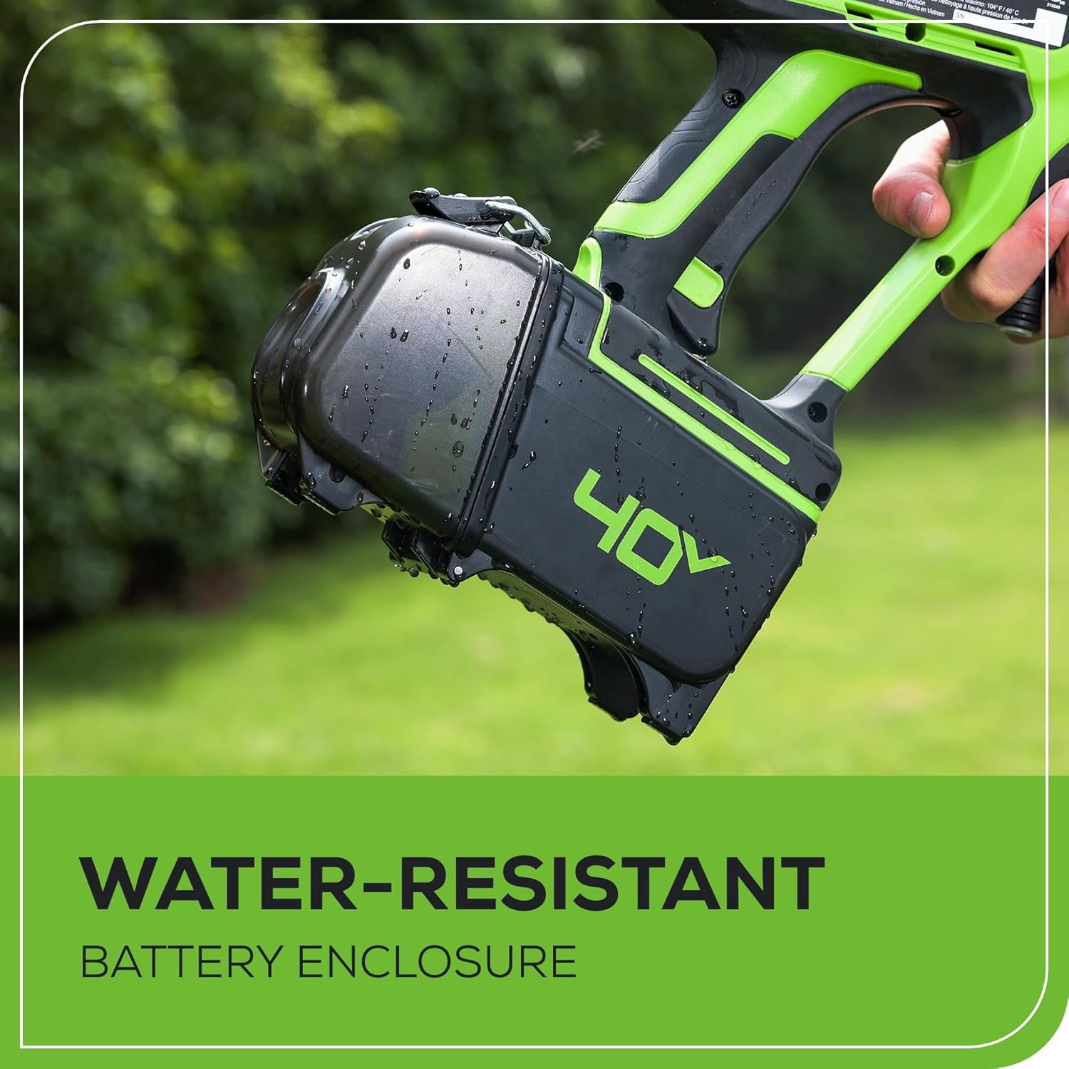Greenworks 40V Cordless Power Cleaner with 2Ah USB Battery and Charger (600 PSI, 0.8 GPM) djxk6
