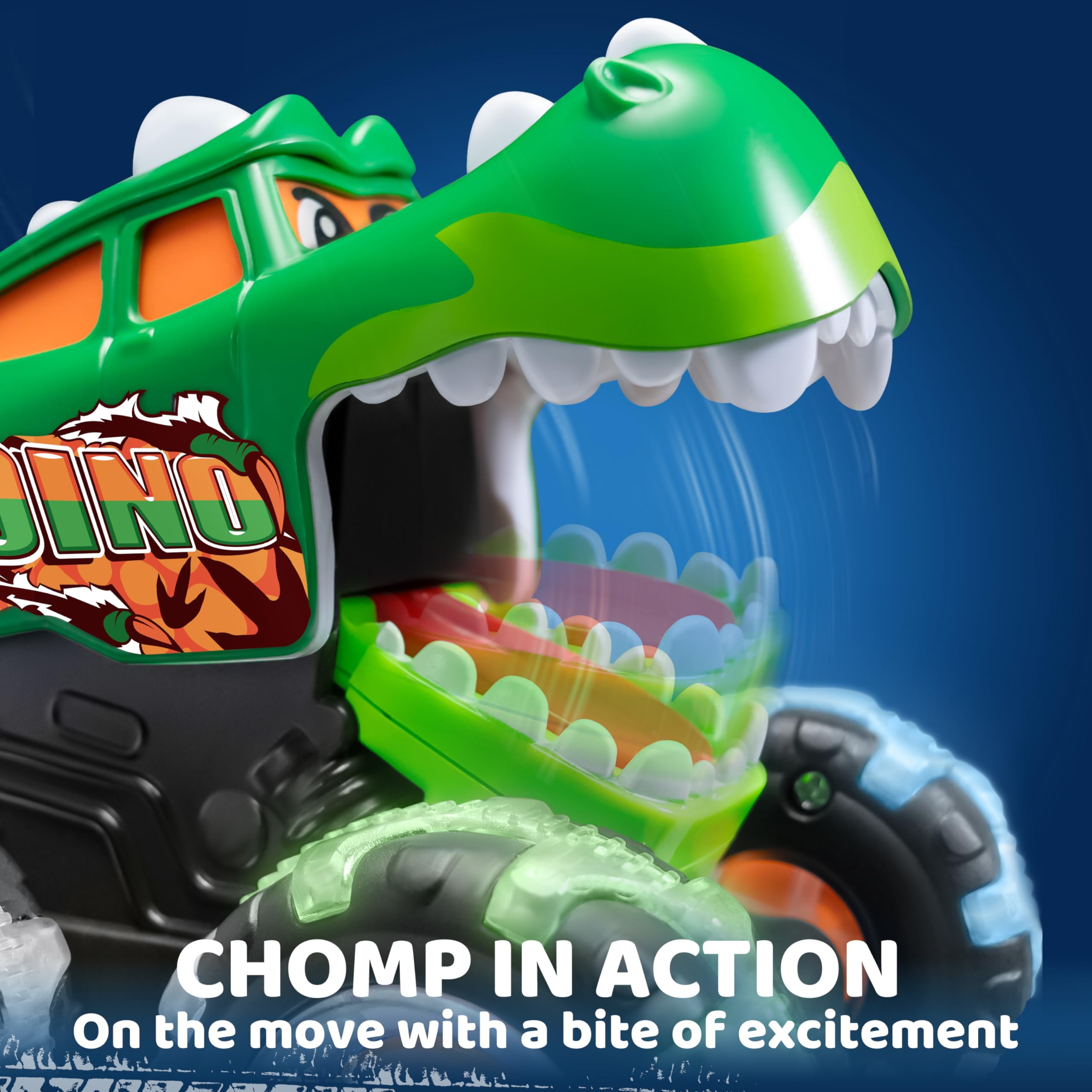 Joyfy Monster Truck Toy Set, Press & Go Dinosaur Vehicle with LED Wheels (3 Pack) d7ou7