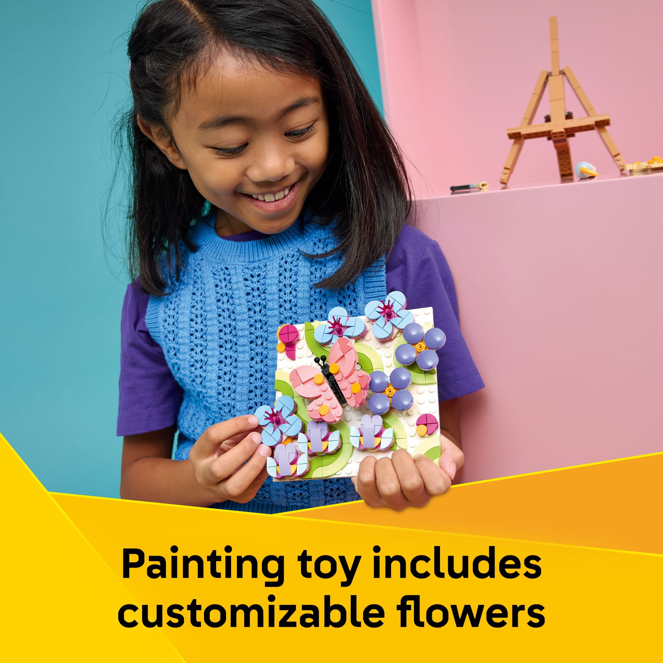 LEGO Creator 3 in 1 Floral Art Decor Building Set, Creative Flower Painting Display (348 Pieces) smpsf