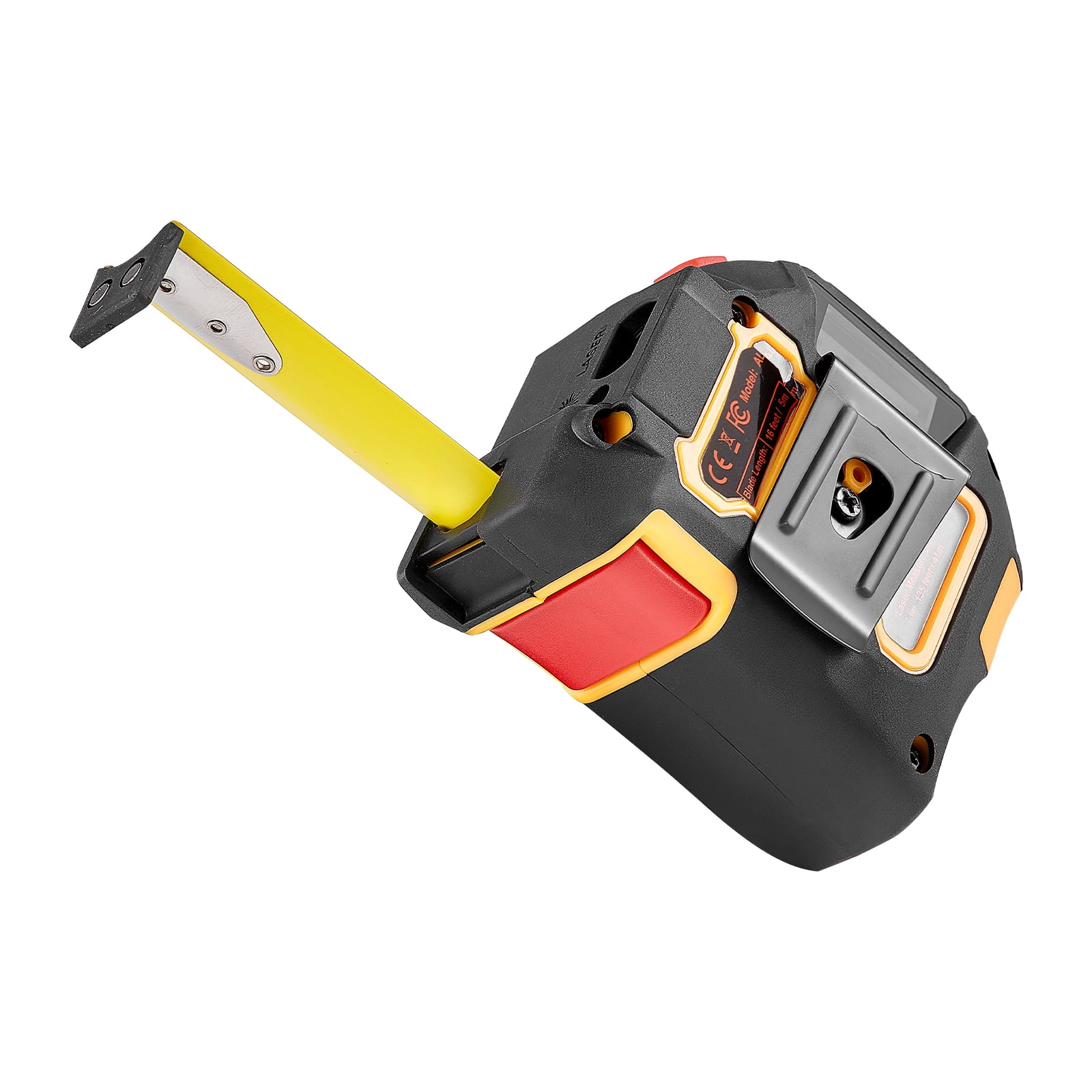 VEVOR 2-in-1 Laser Tape Measure, 135 ft Laser Distance Tool & 16 ft Magnetic Measuring Tape (Black, 135 ft) dl48z